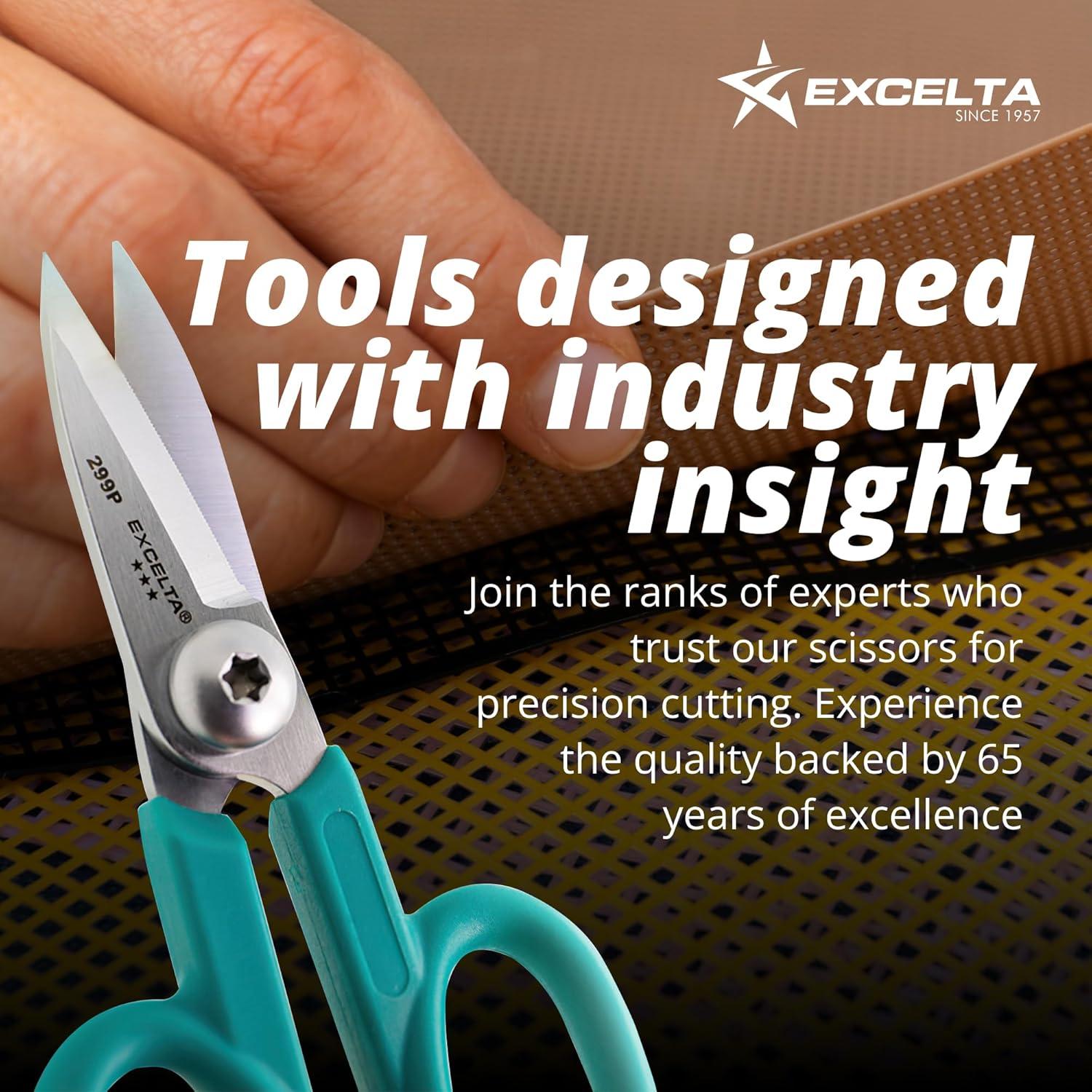 Tijeras de Corte de Kevlar Excelta 5.5" Cuchillas Inoxidable