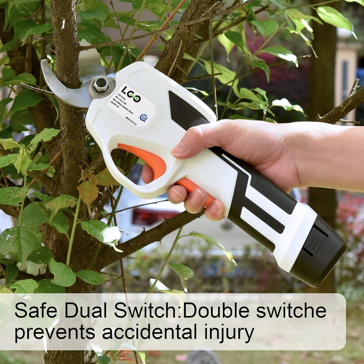 Tijeras de Podar Inalámbricas LIGO 7.2V para Ramas de 2.5 cm
