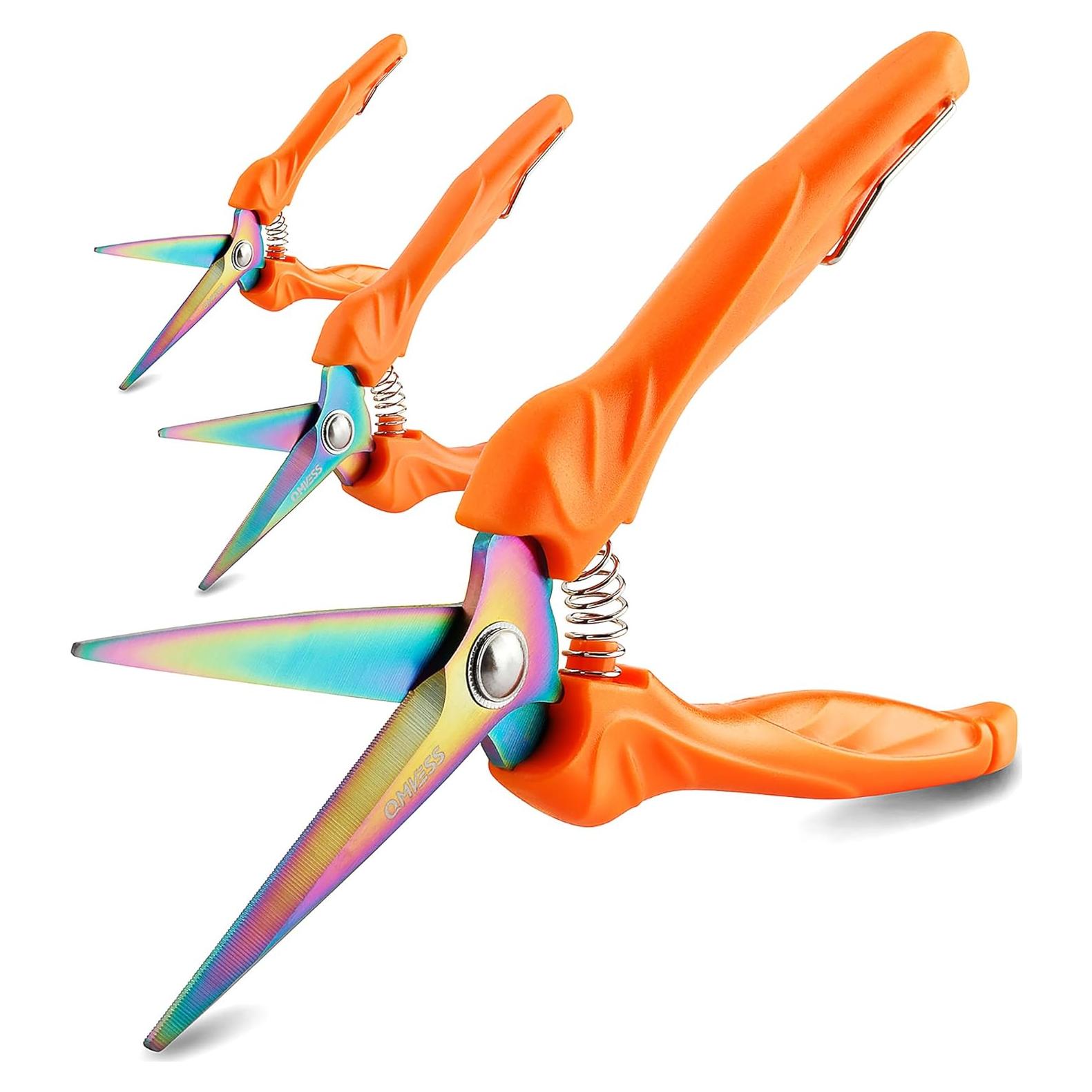 Tijeras de Podar QMVESS - 3 Paquete Ergonómicas con Titanio