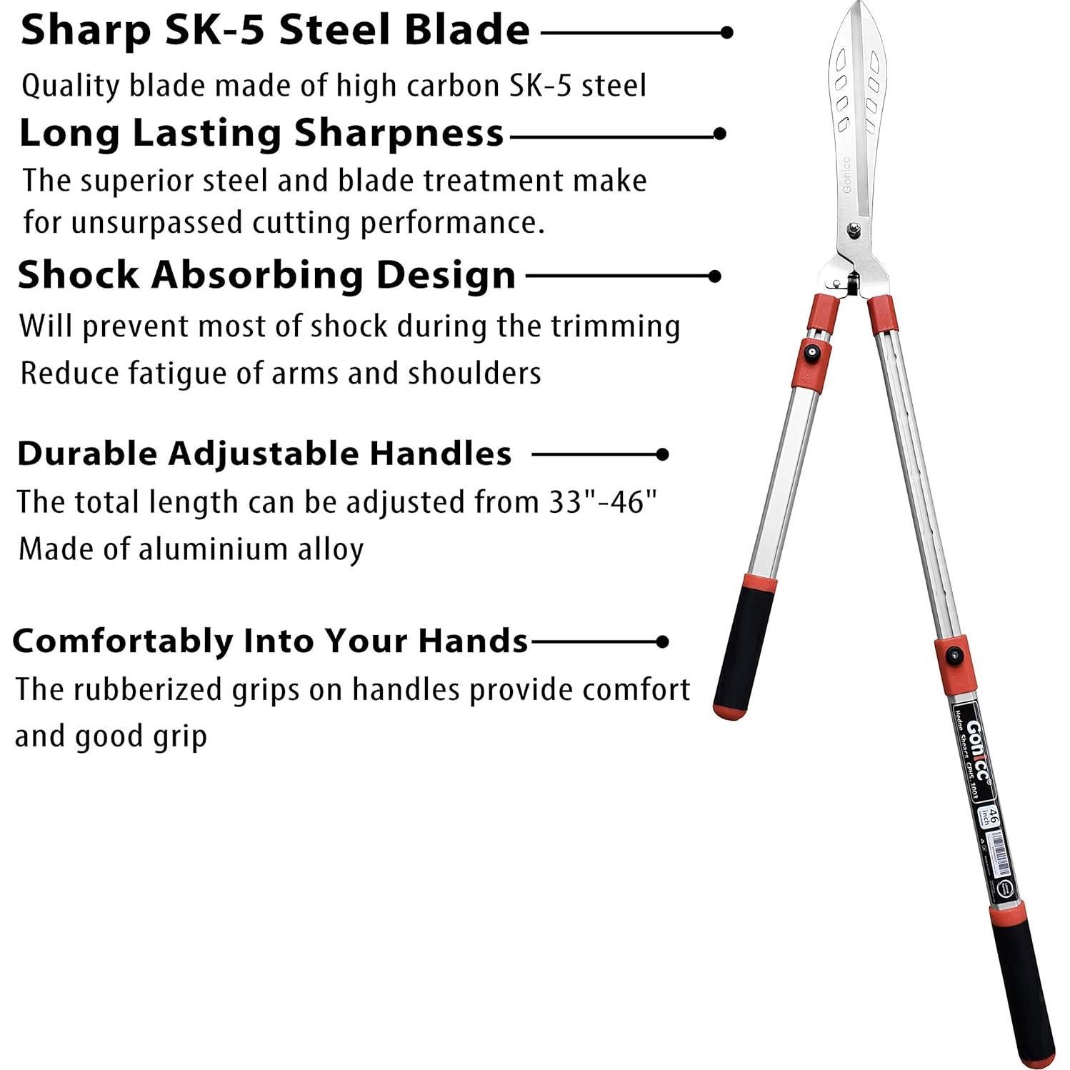 Tijeras de Seto Ajustables Gonicc 83.82 cm con Cuchilla SK-5