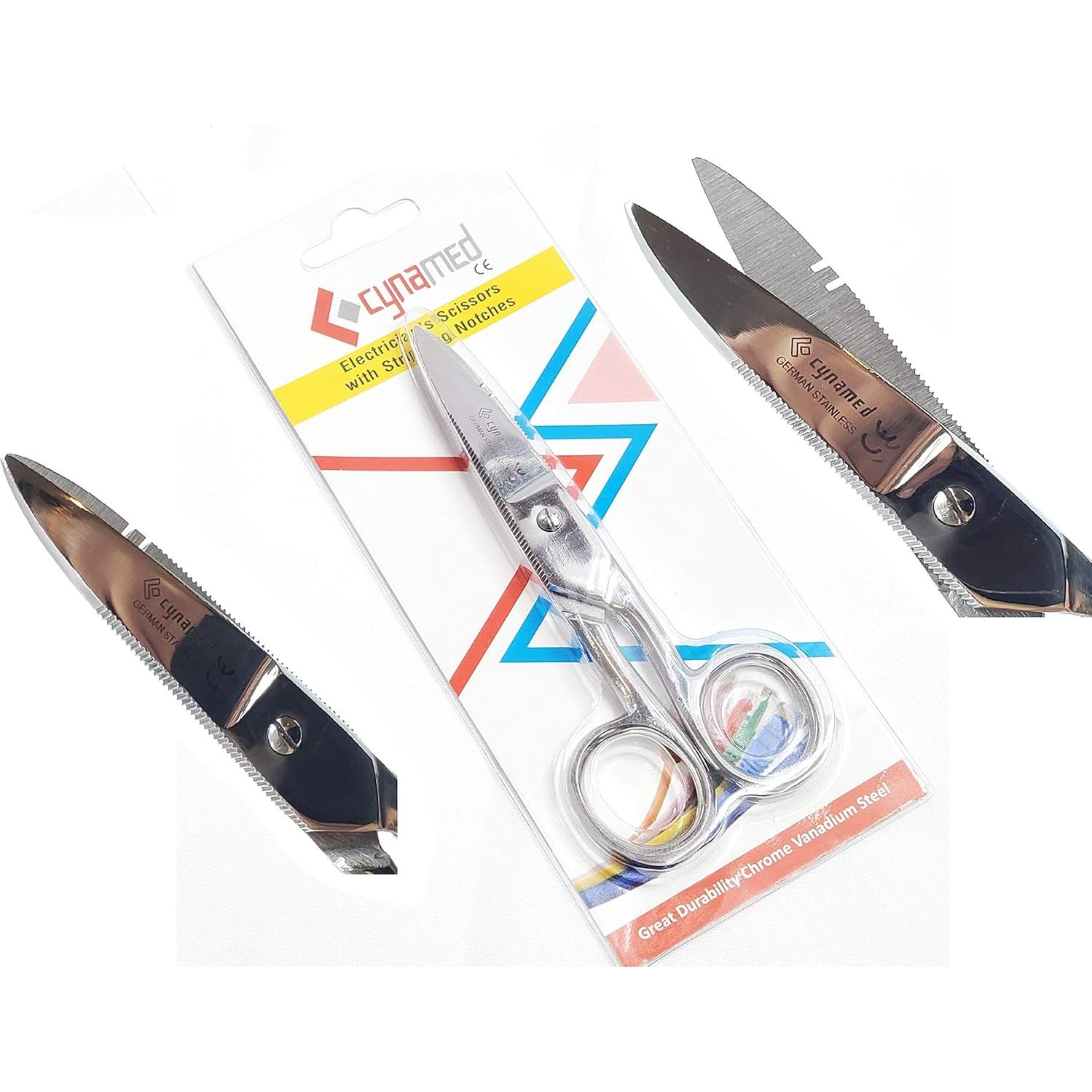 Tijeras Eléctricas Cynamed 133 mm Acero Inoxidable Multiusos