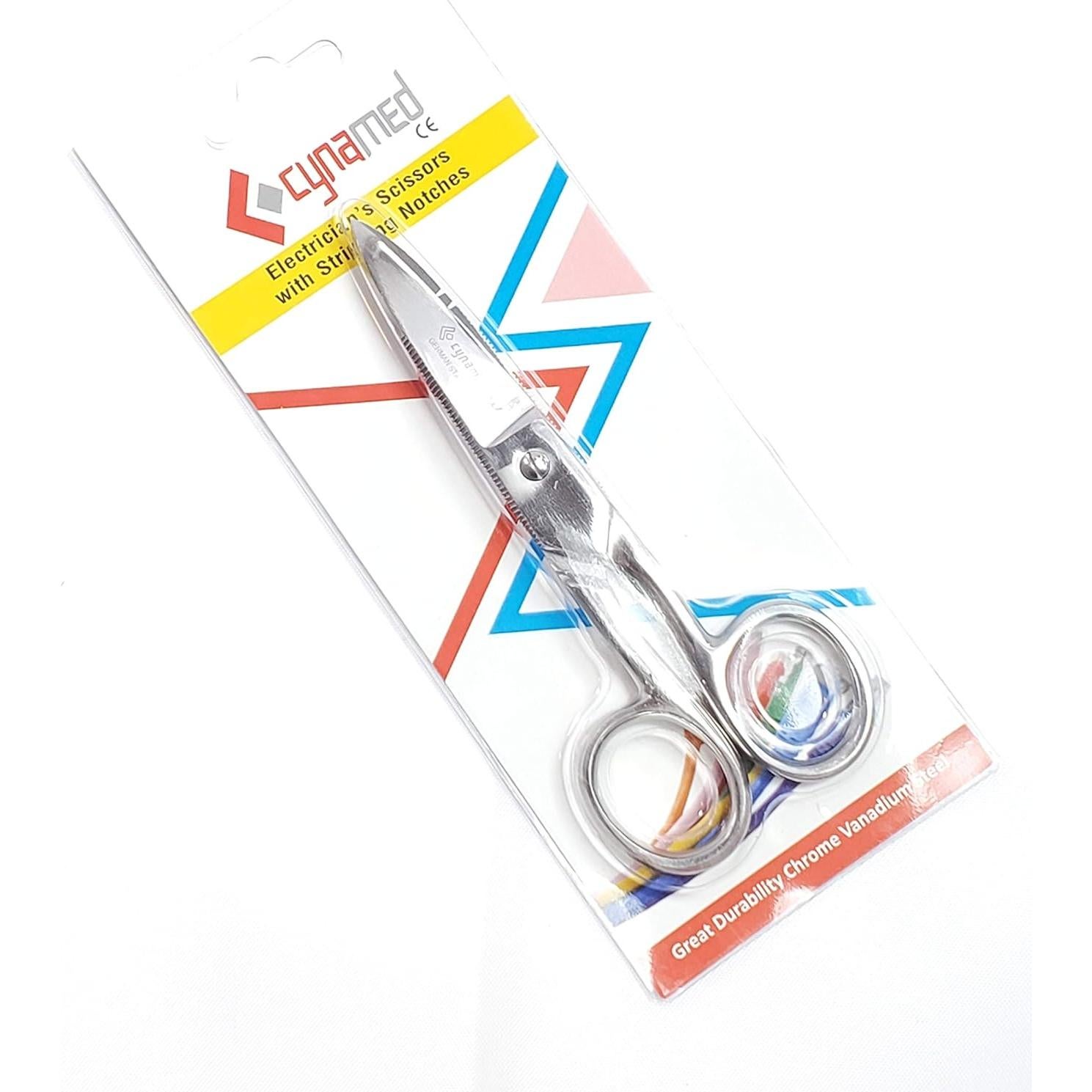 Tijeras Eléctricas Cynamed 133 mm Acero Inoxidable Multiusos