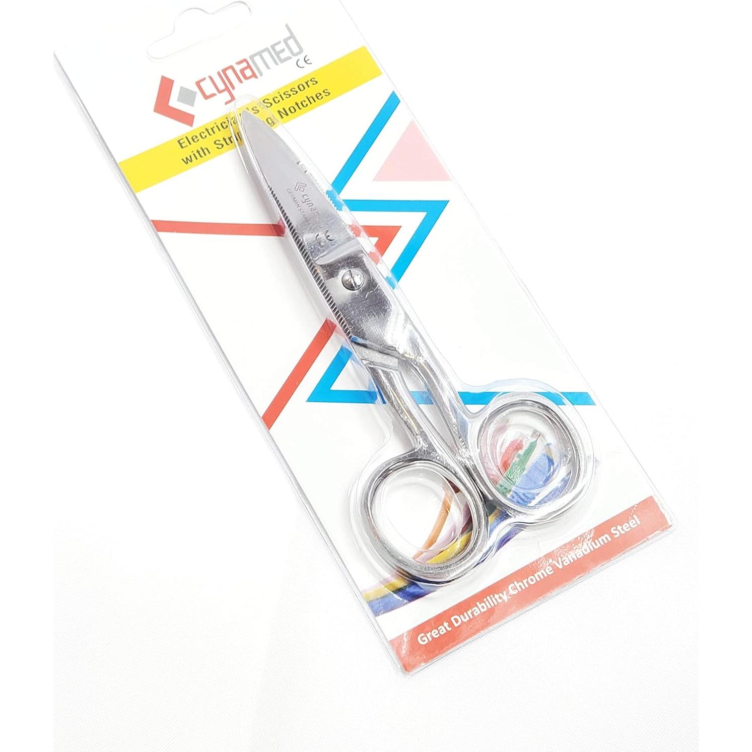 Tijeras Eléctricas Cynamed 133 mm Acero Inoxidable Multiusos