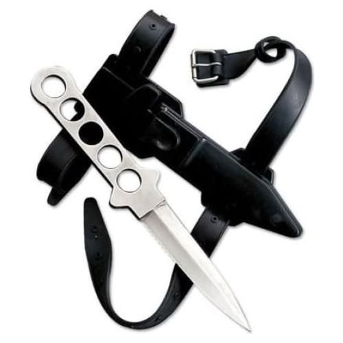 Cuchillo de Buceo Survivor 22.86 cm Acero Inoxidable Serrado