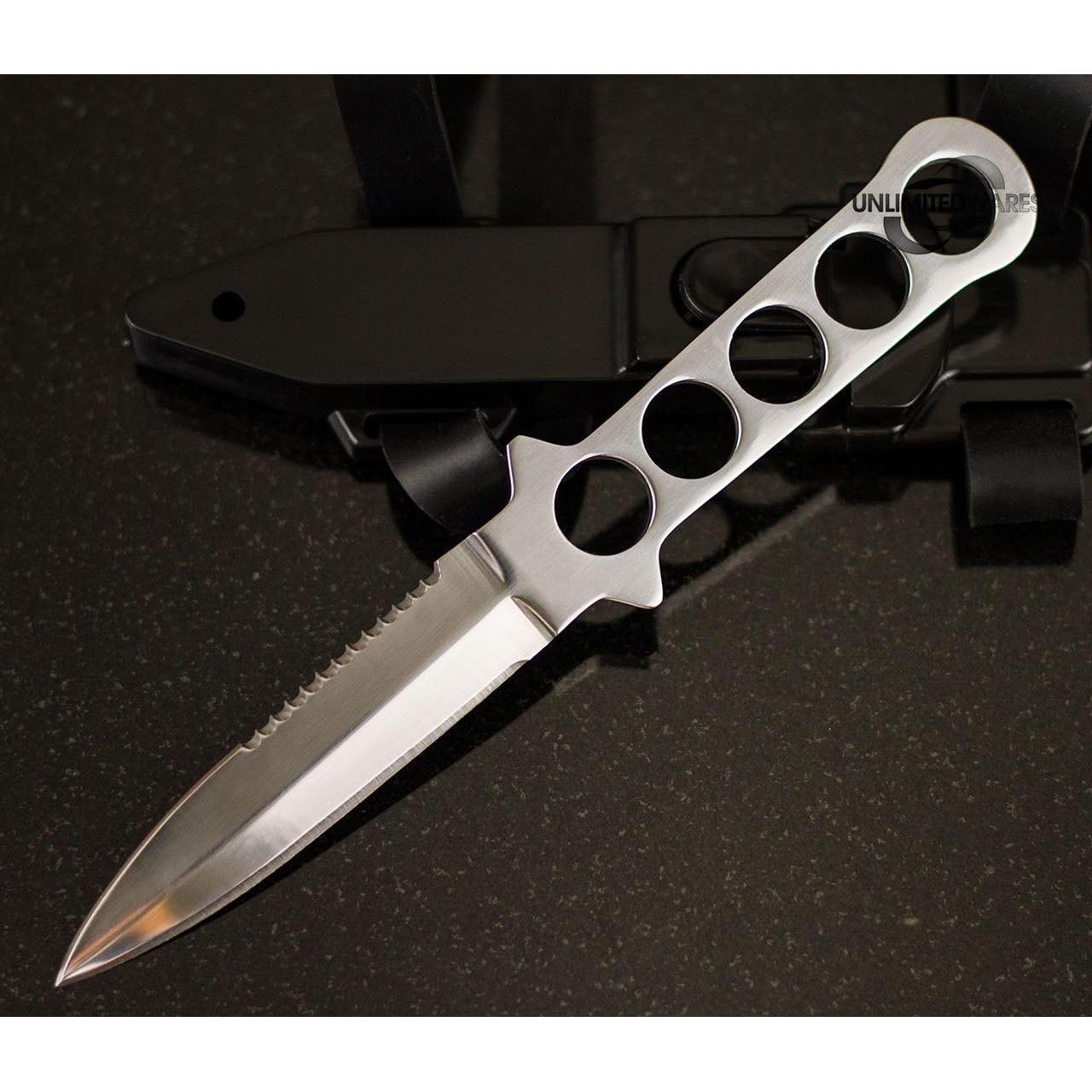 Cuchillo de Buceo Survivor 22.86 cm Acero Inoxidable Serrado