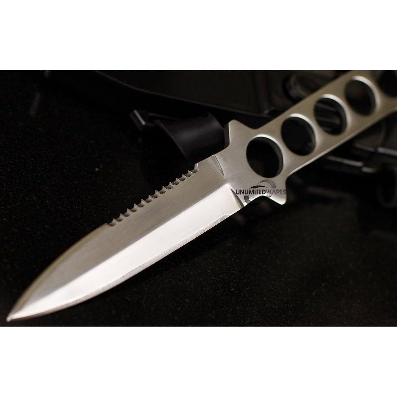 Cuchillo de Buceo Survivor 22.86 cm Acero Inoxidable Serrado