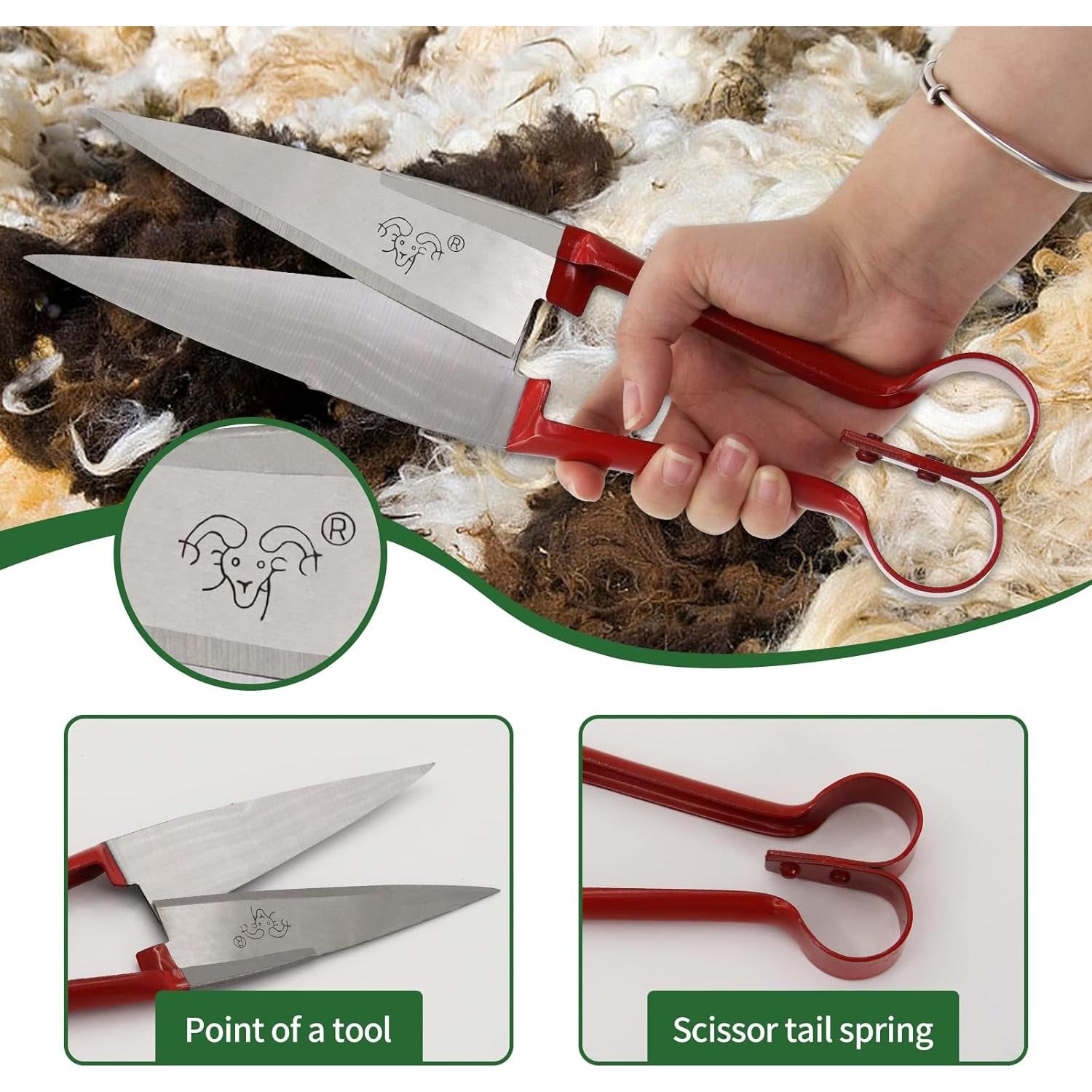 Tijeras Manuales USUNFARM para Esquilar Ovejas 15.5 cm