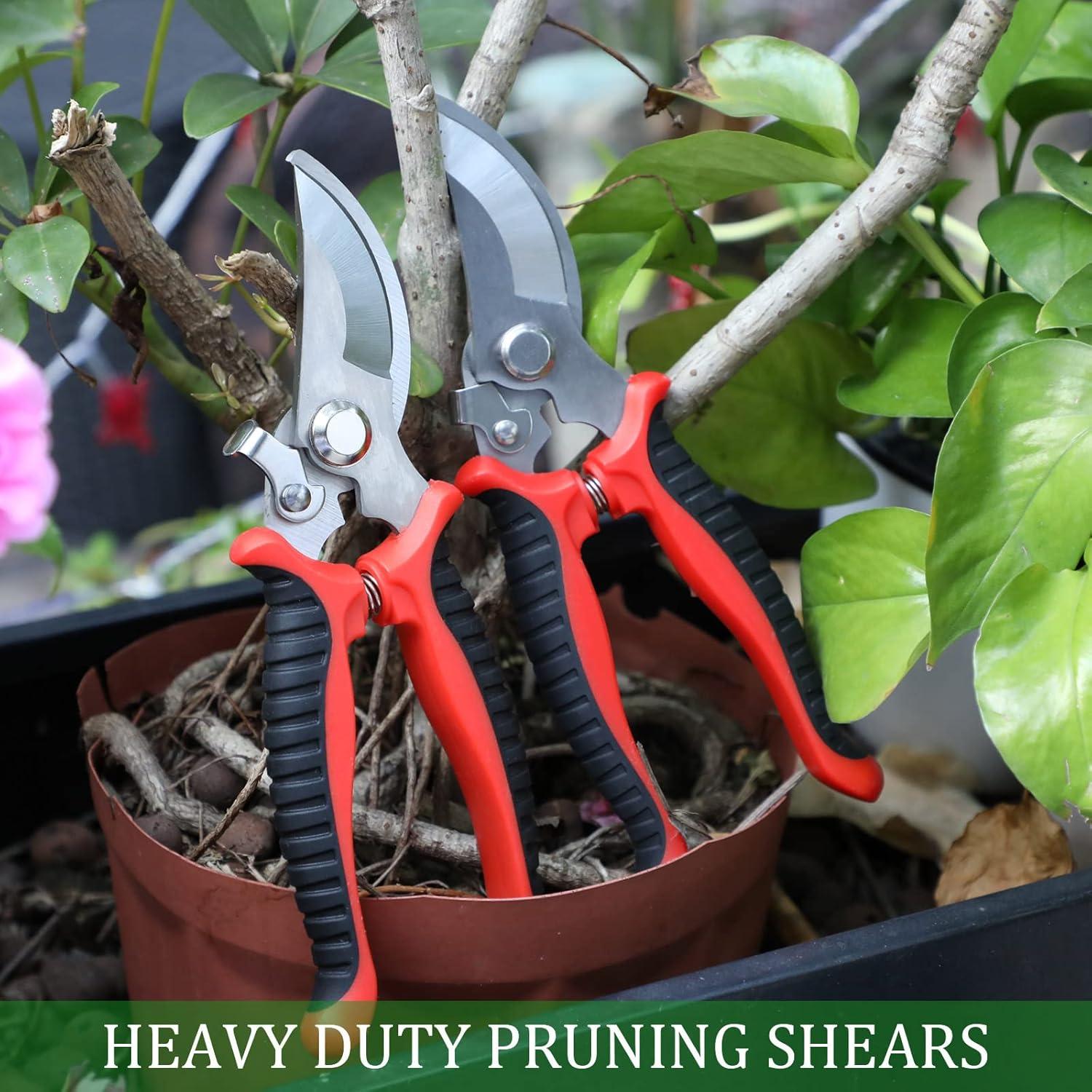 6 Tijeras de Jardín Bypass Kigeli 19 cm Acero Inoxidable