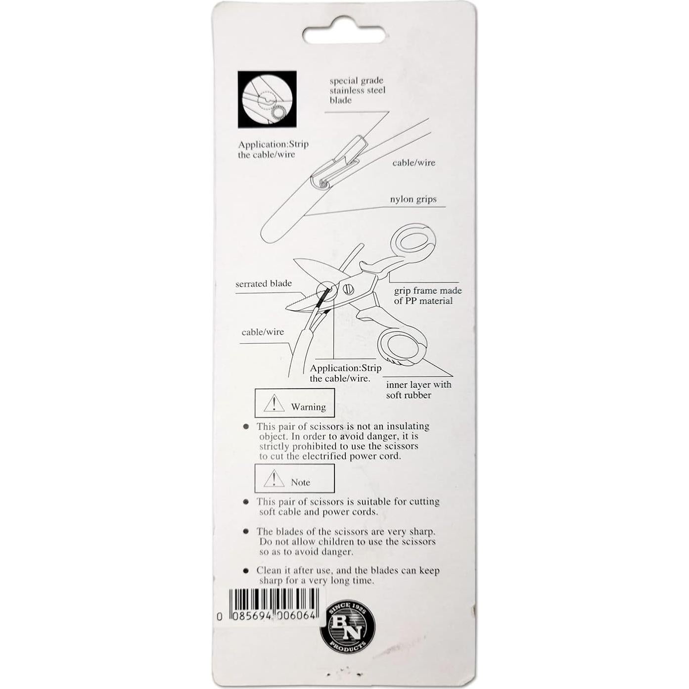 Conjunto Tijeras y Cuchillo Benner-Nawman UP-B606, Rojo