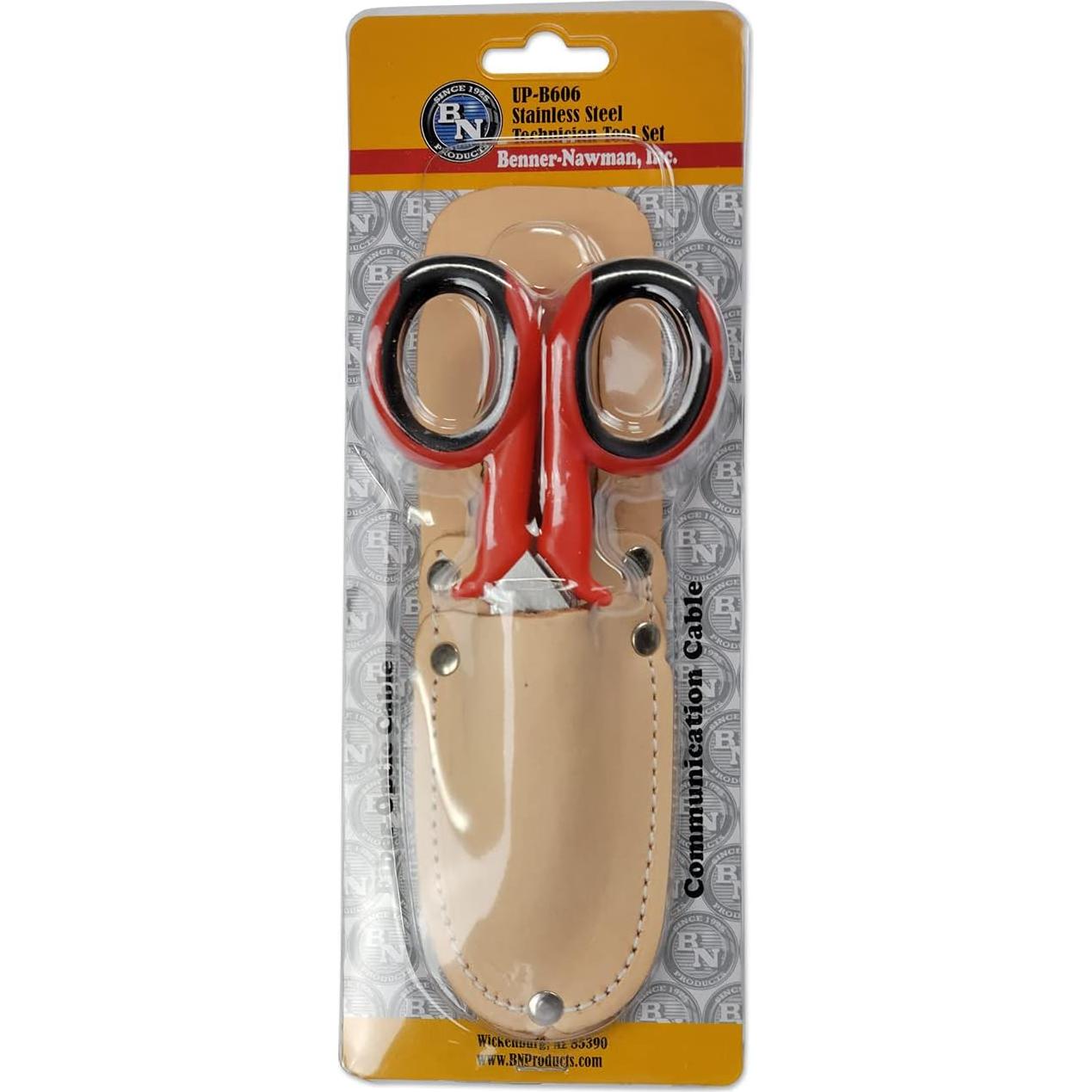 Conjunto Tijeras y Cuchillo Benner-Nawman UP-B606, Rojo