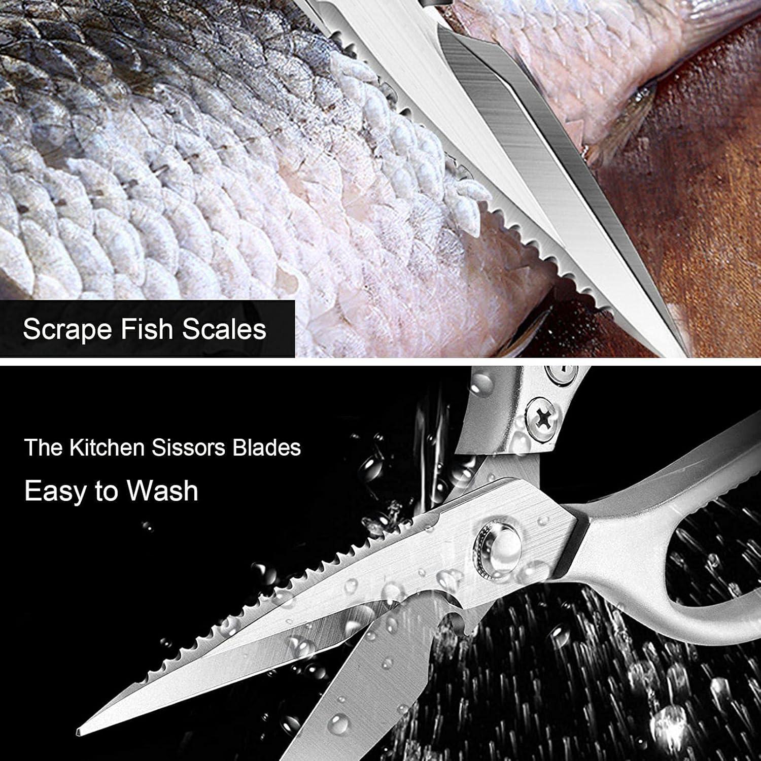 Tijeras de Cocina Multifuncionales LONJYI - Acero Inoxidable 21.3 cm