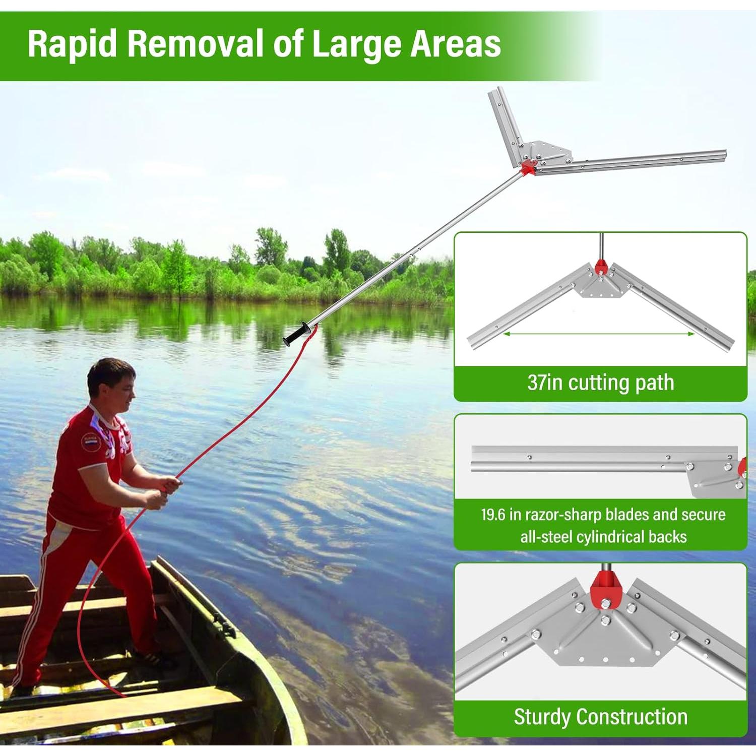 Cortador de Maleza VASALAID 132cm con Cuchillas Afiladas