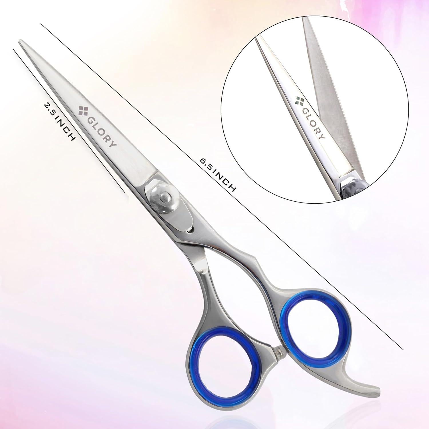 Tijeras de Barbero GLORY 6.5" Acero Inoxidable Diestros