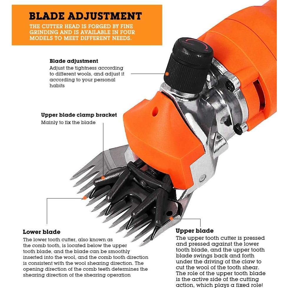 Cuchillas de Shearing GOTOTOP para Cortadoras de Ovejas 13 Dientes