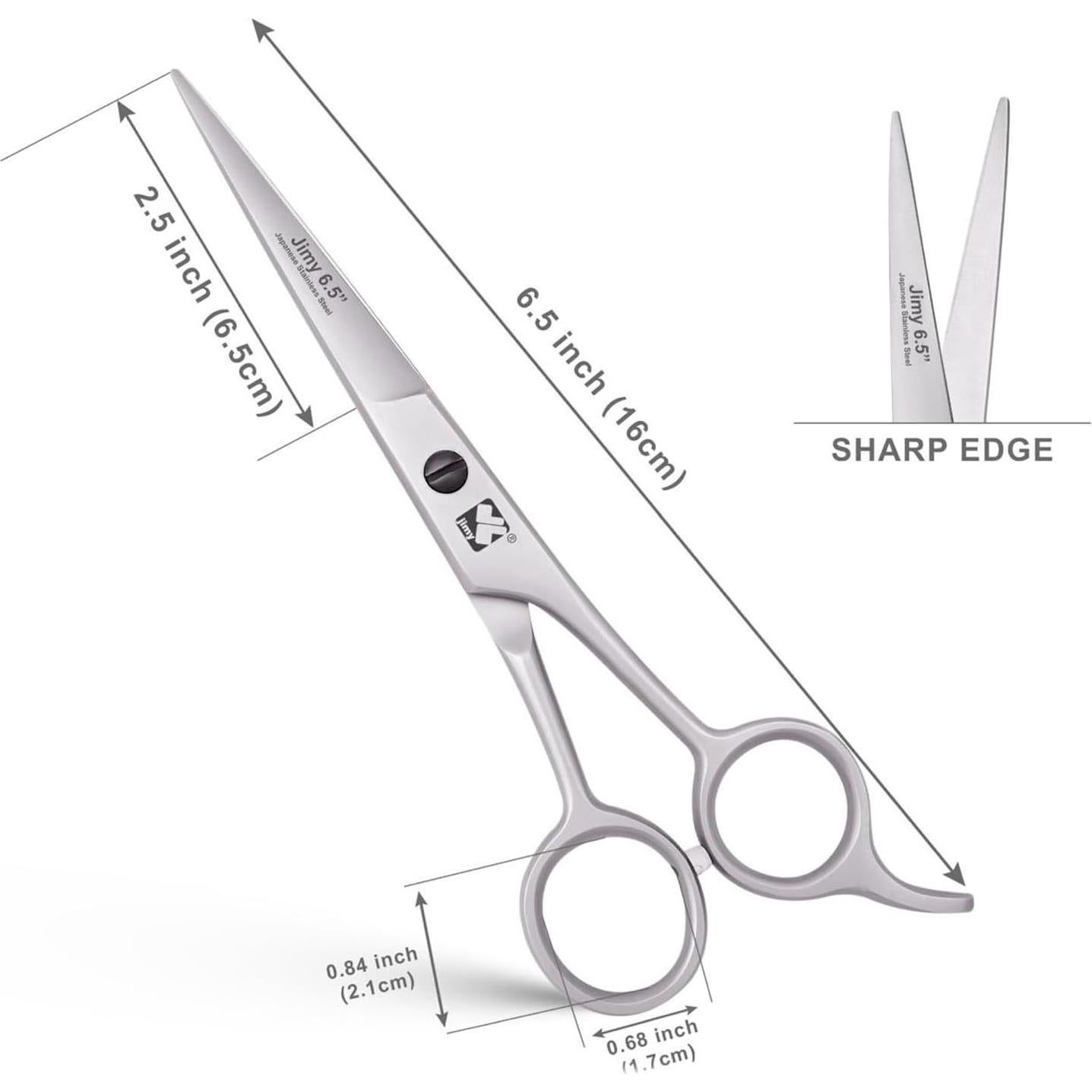 Tijeras de Pelo Profesionales Jimy 6.5" Acero Inoxidable