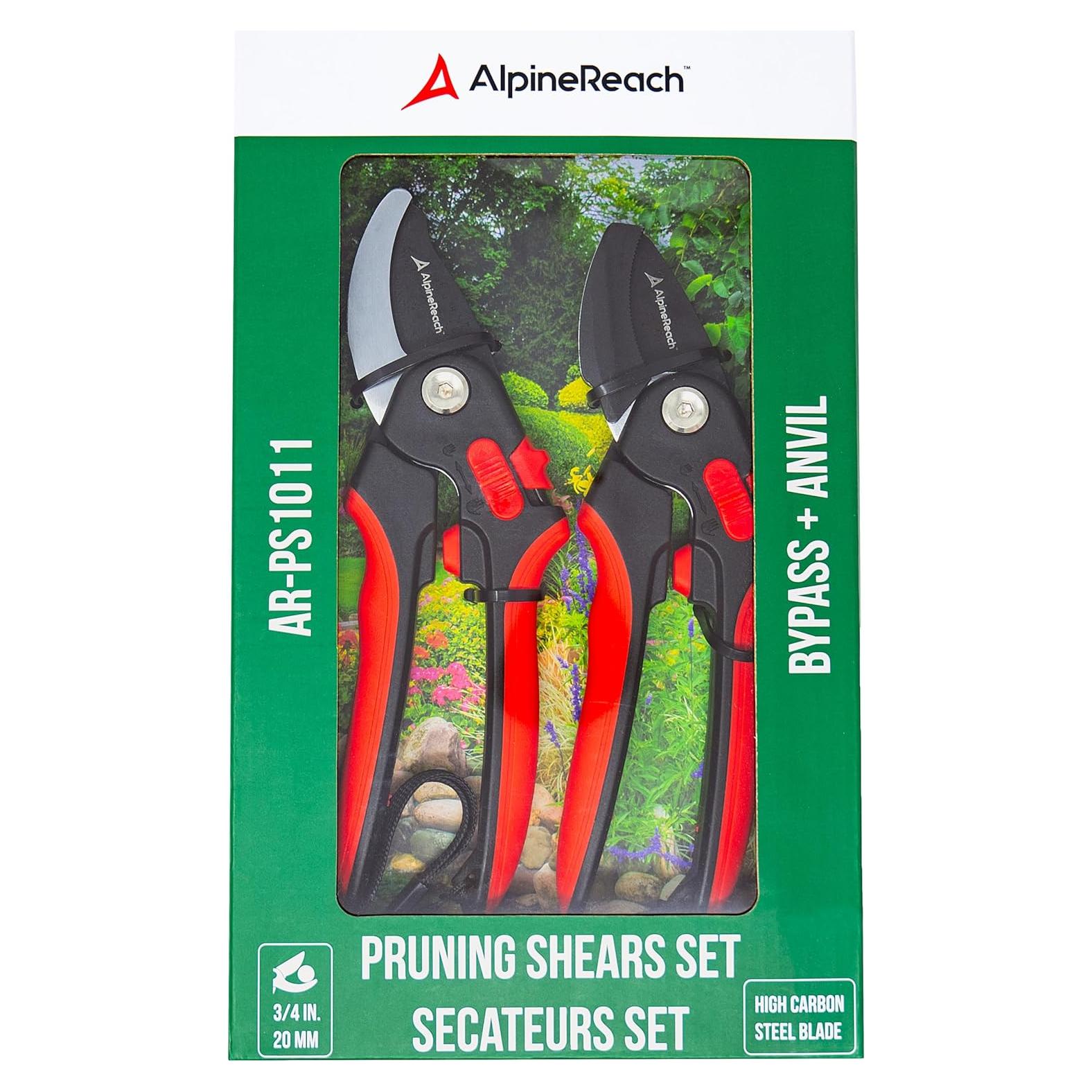 Conjunto de Tijeras de Podar AlpineReach Bypass y Yunque 0.58kg
