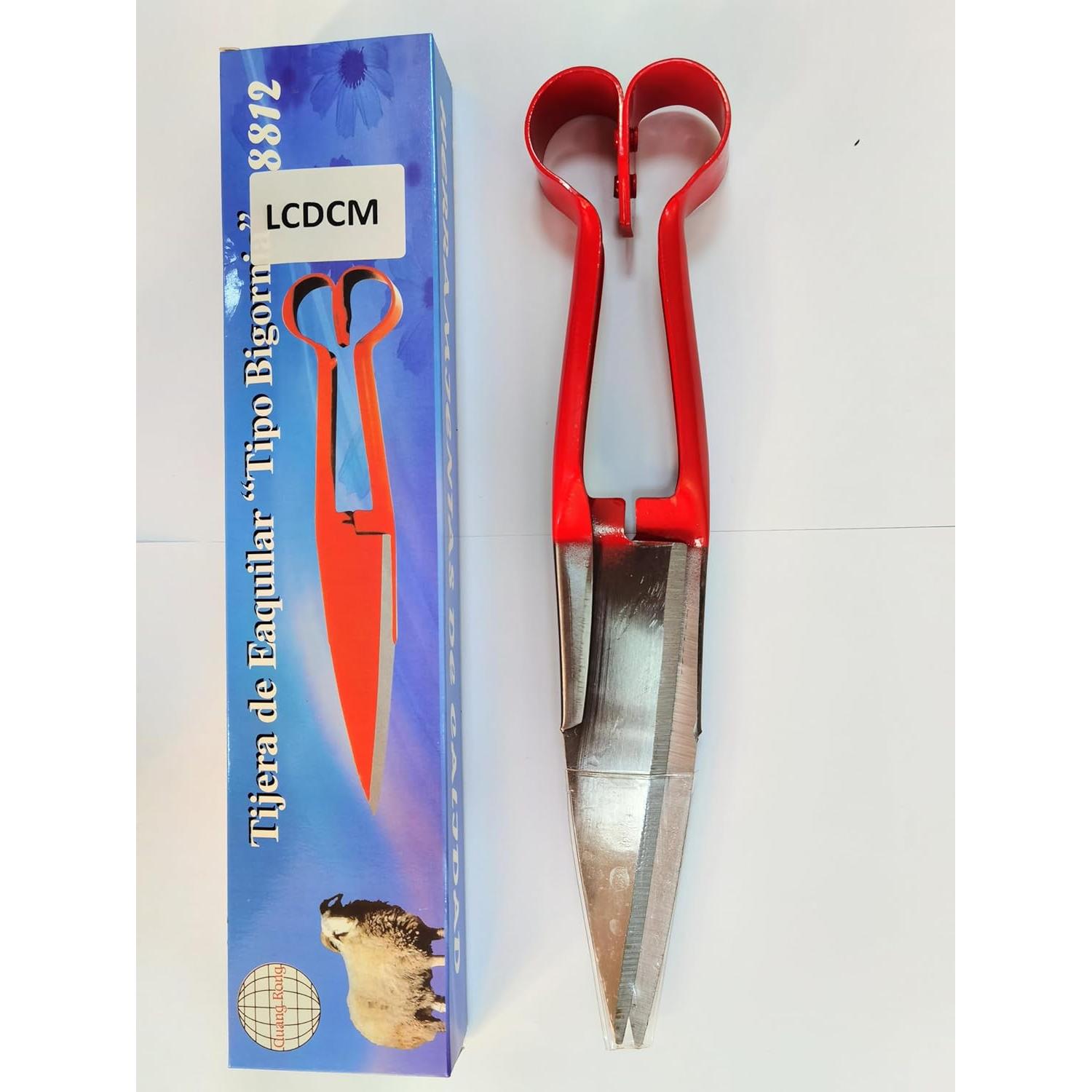 Tijeras de Oveja LCDCM 6" Acero al Carbono Rojo