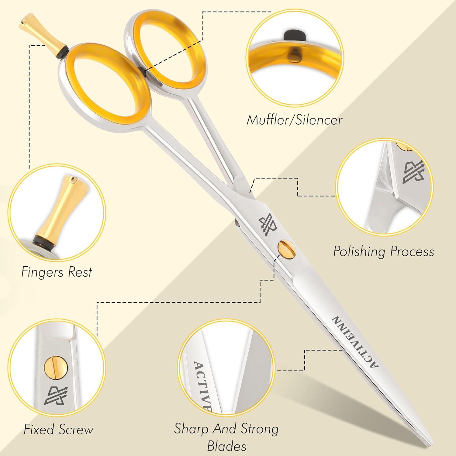 Tijeras de Corte de Cabello Profesional ACTIVEINN 15.24 cm Acero Inoxidable