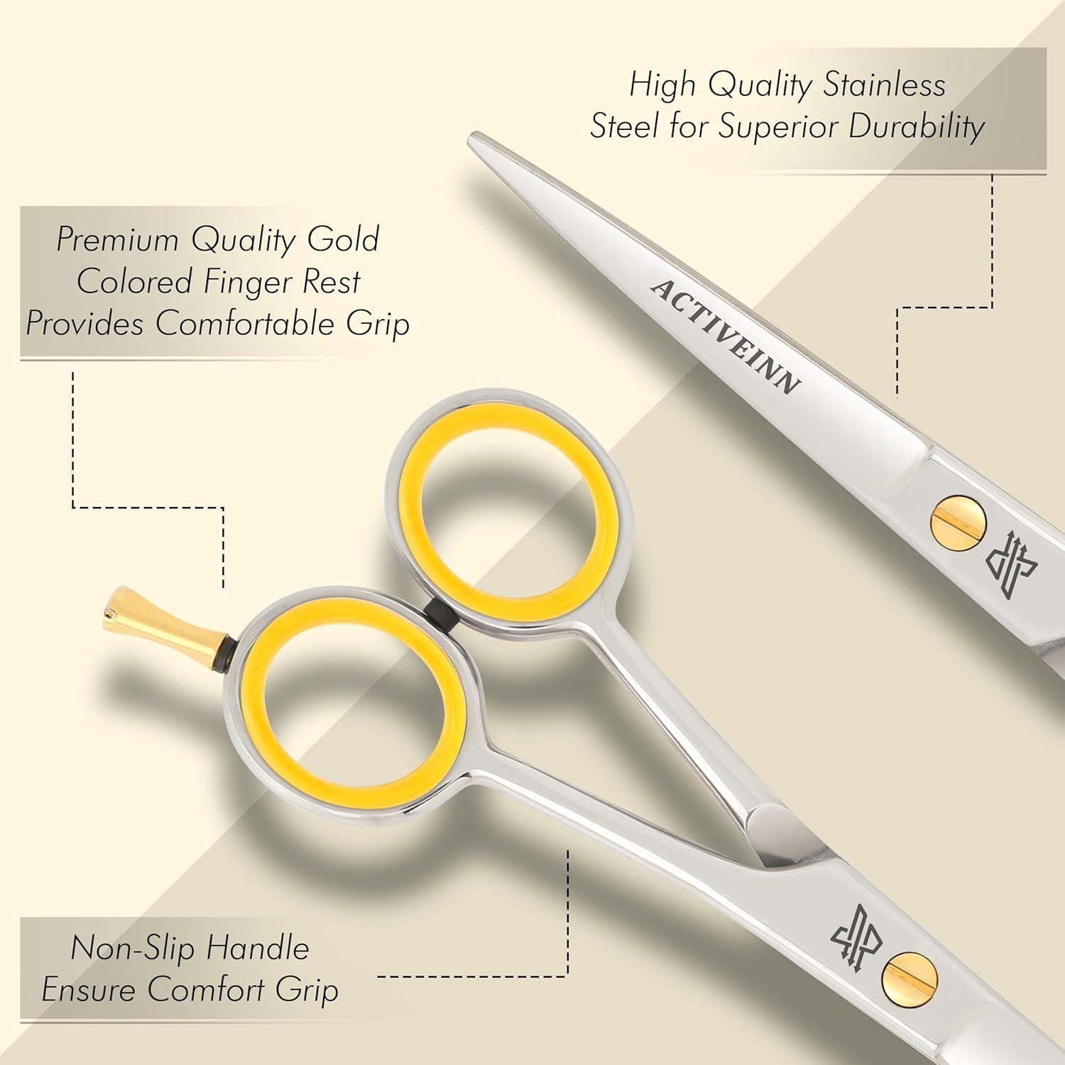 Tijeras de Corte de Cabello Profesional ACTIVEINN 15.24 cm Acero Inoxidable