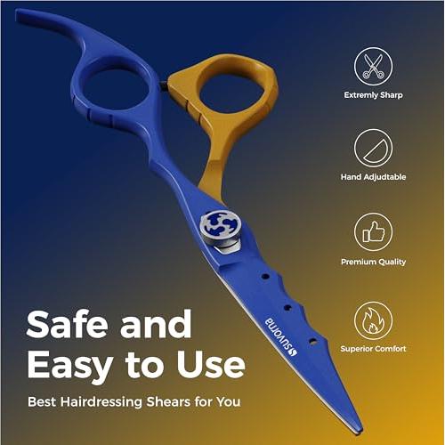 Tijeras de cabello profesionales Suvorna 6.5" acero japonés