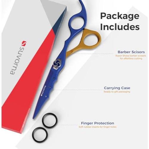 Tijeras de cabello profesionales Suvorna 6.5" acero japonés