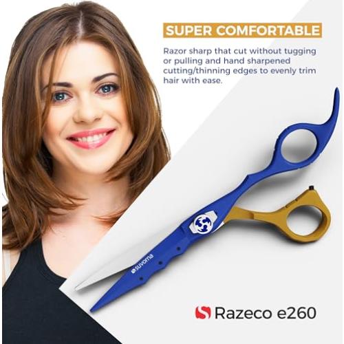 Tijeras de cabello profesionales Suvorna 6.5" acero japonés