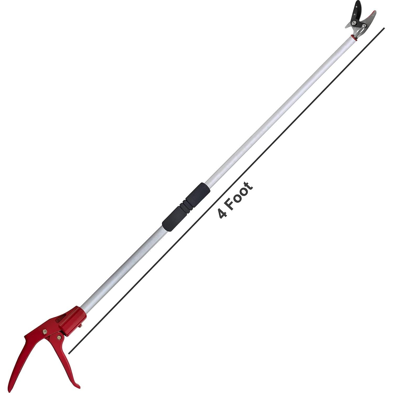 Podadora de Árbol Prunrt 4 Pies Mango Aluminio Tijeras Bypass