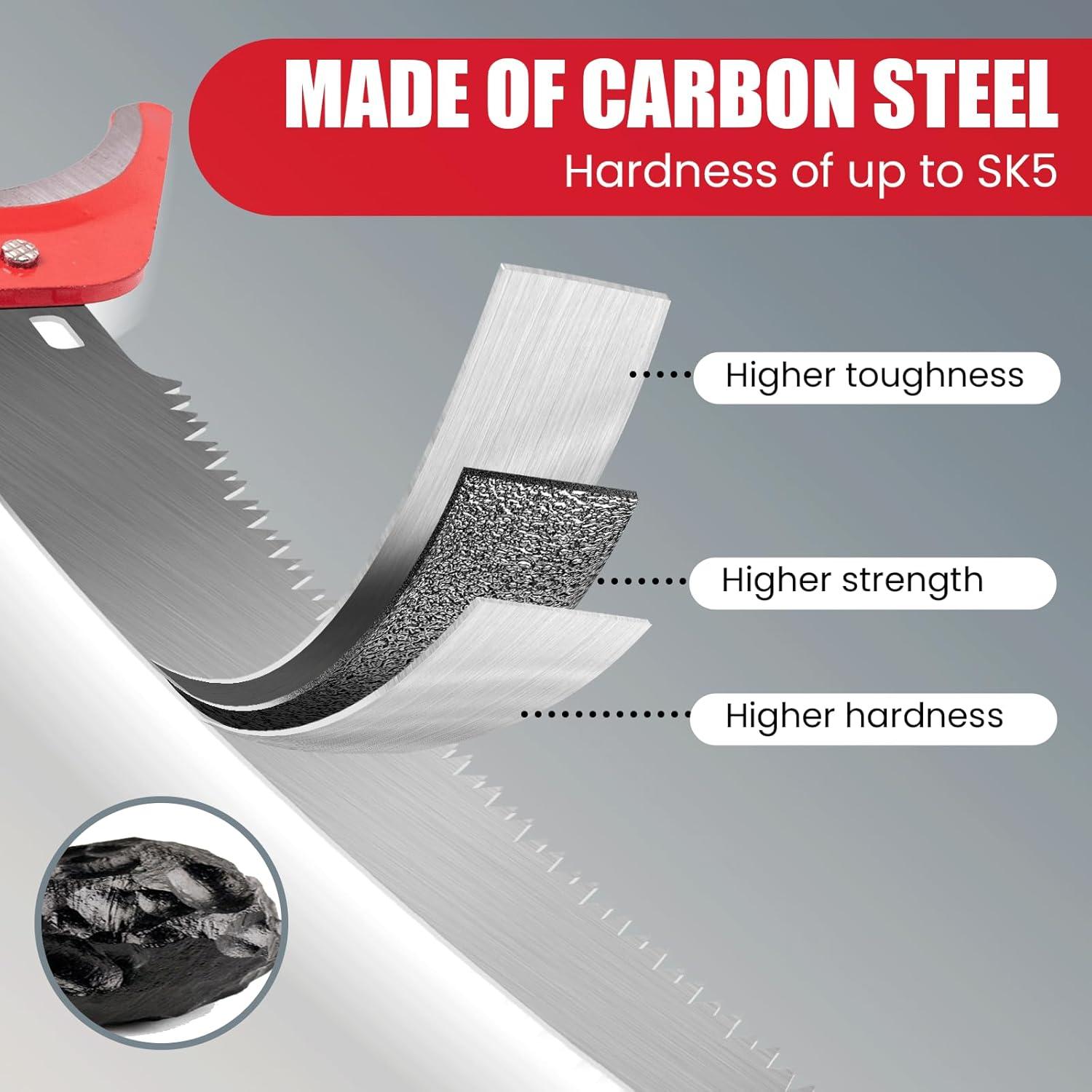 Podadora de Árboles Telescópica WodGod 3-14 pies con Guantes y Gafas