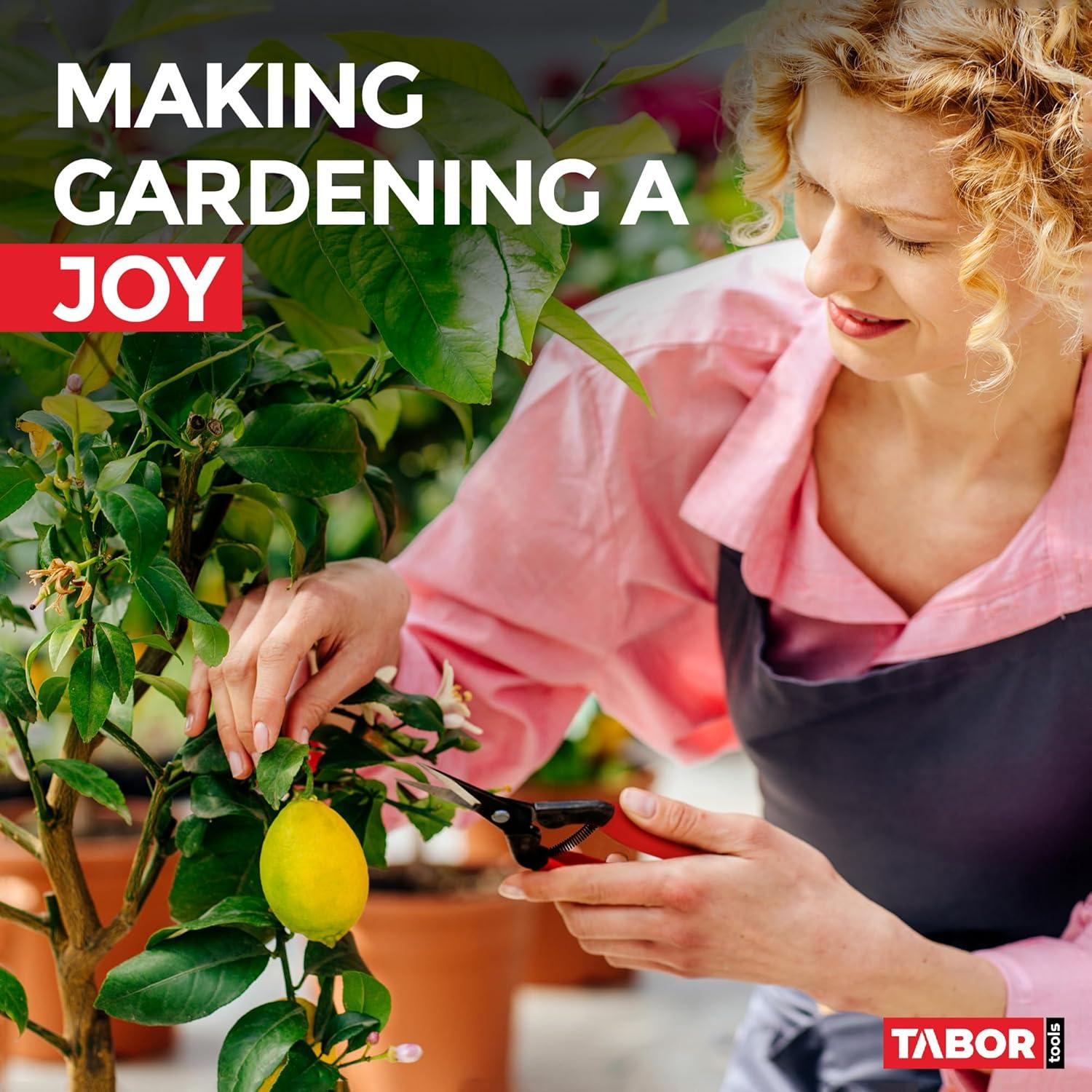 Tijeras de Podar TABOR TOOLS K7A - Acero al Carbono, 20cm