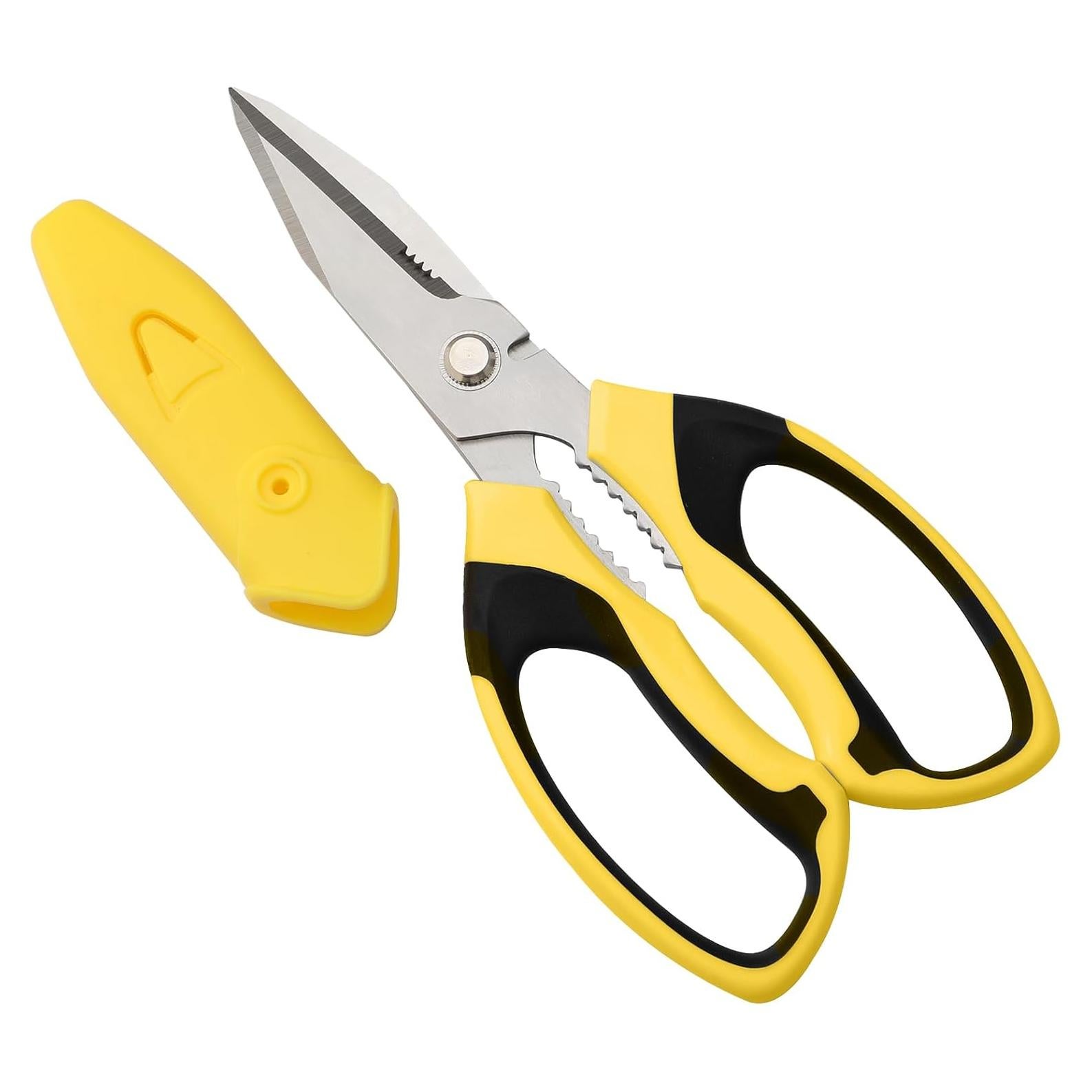 Tijeras Utilitarias BoFuYuan 20 cm Amarillo Acero Inoxidable