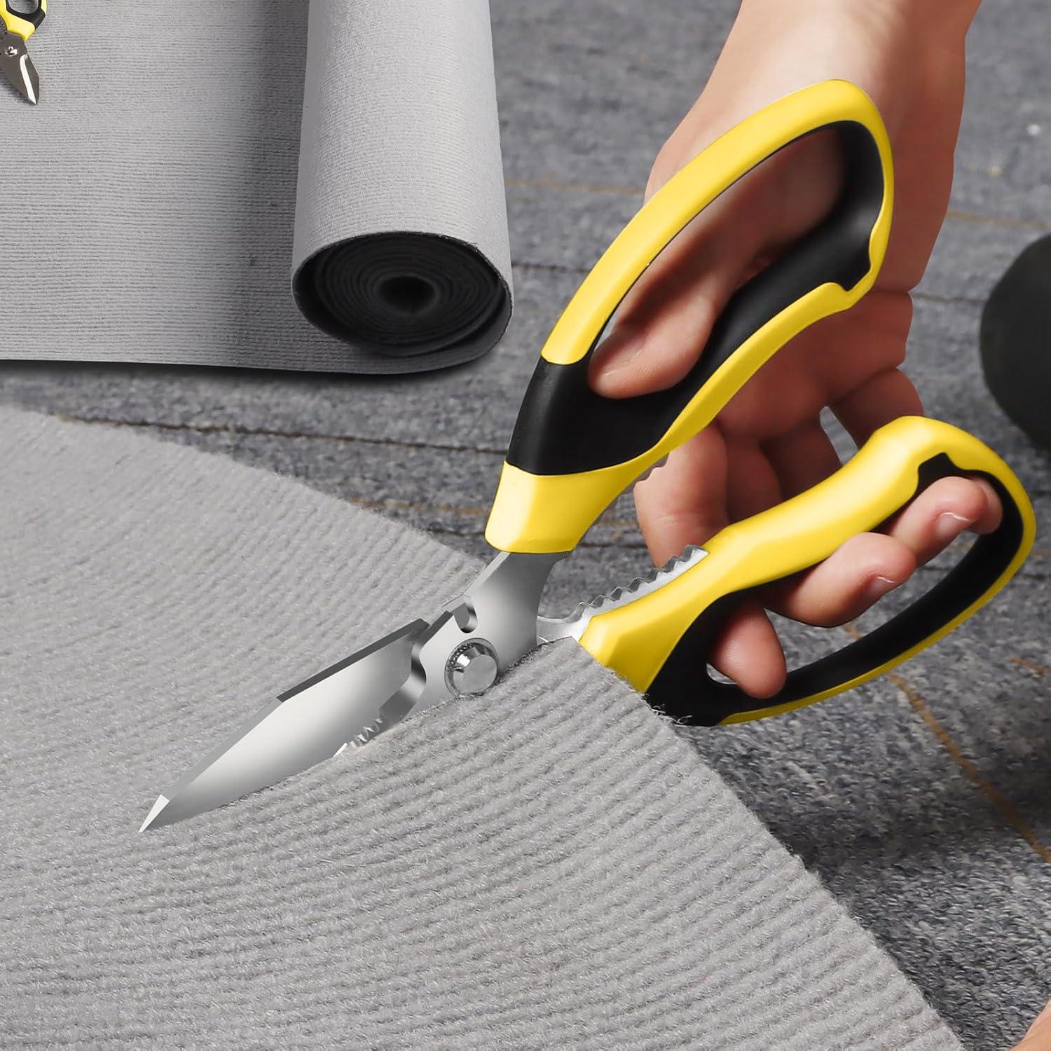 Tijeras Utilitarias BoFuYuan 20 cm Amarillo Acero Inoxidable