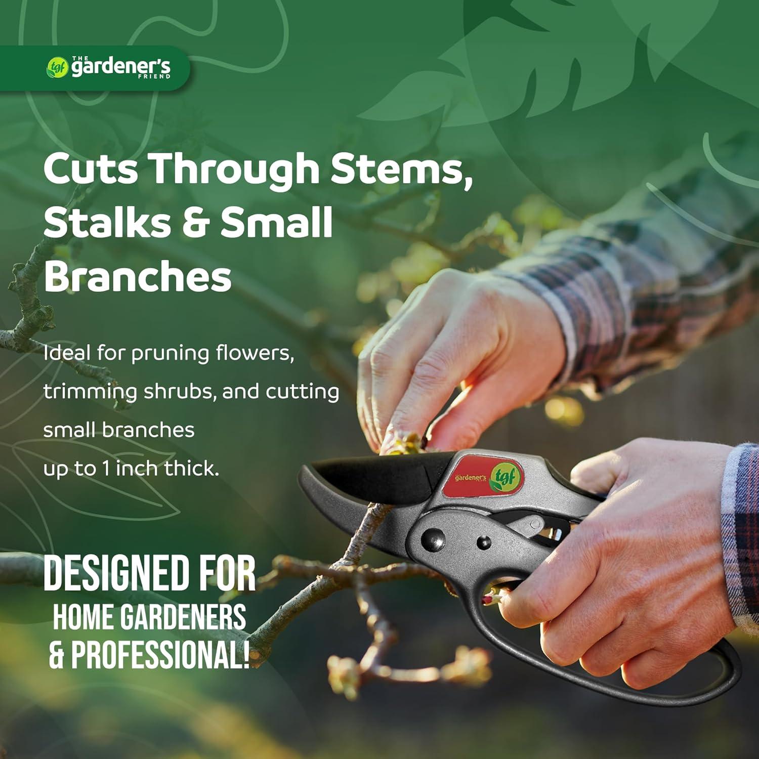 Tijeras de Podar Ratchet El Amigo del Jardinero 205mm