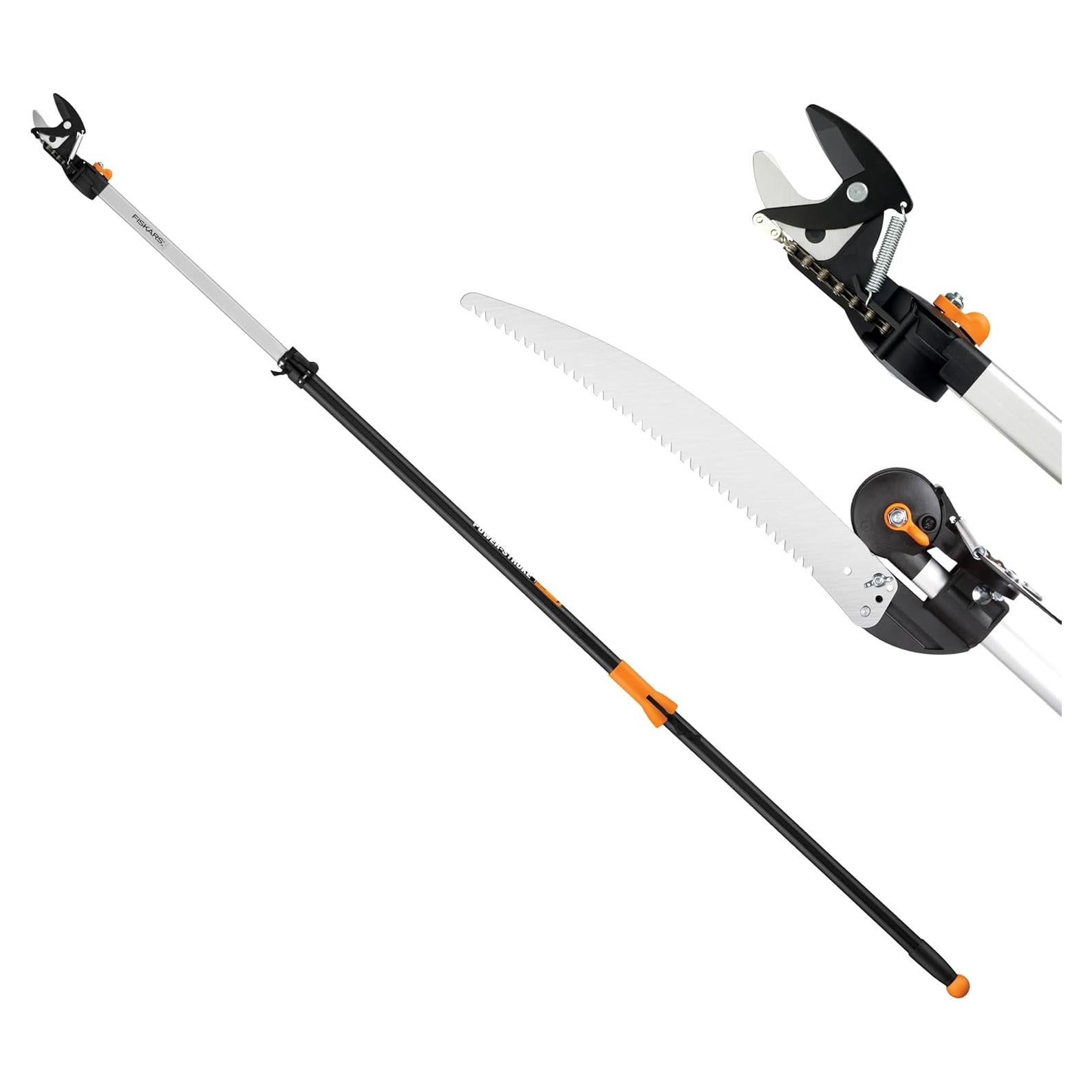 Podadora de Árboles Fiskars Extensible 2.4-3.7m con Sierra