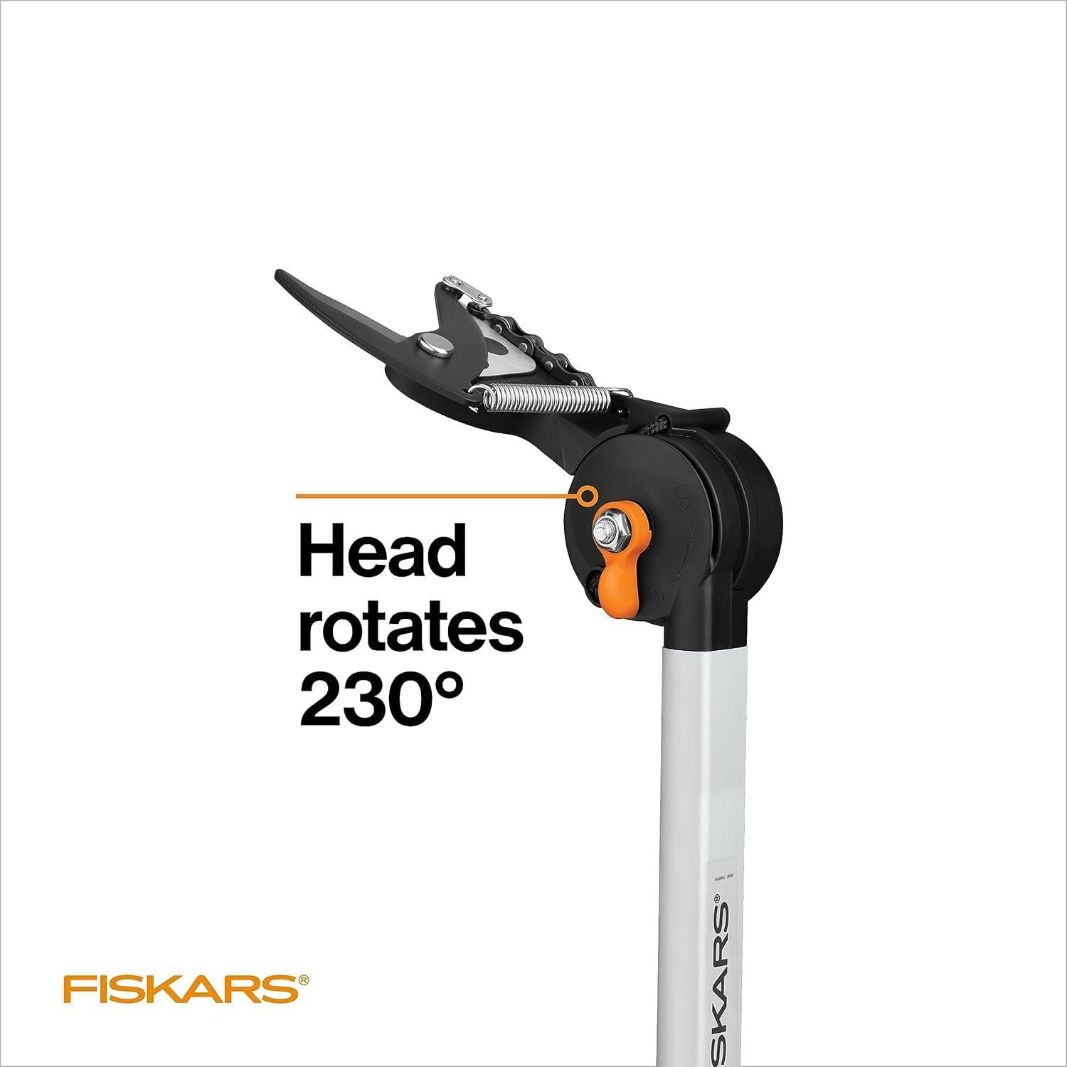 Podadora de Árboles Fiskars Extensible 2.4-3.7m con Sierra