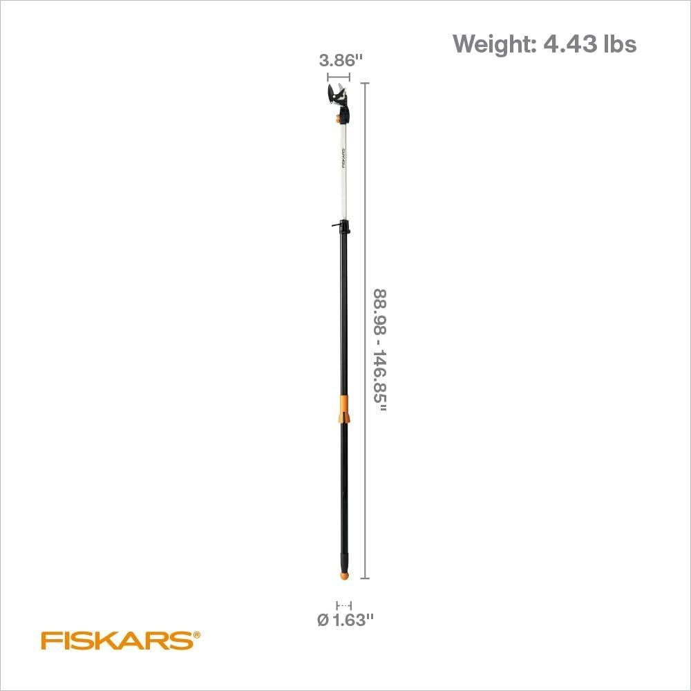 Podadora de Árboles Fiskars Extensible 2.4-3.7m con Sierra