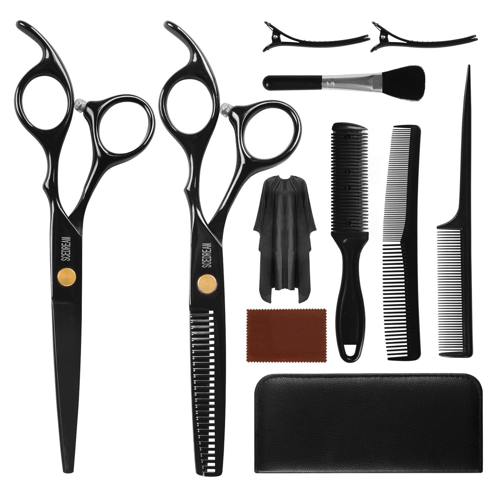 Kit de Tijeras para Cortar Cabello SCEDREAM 11 Piezas Profesional