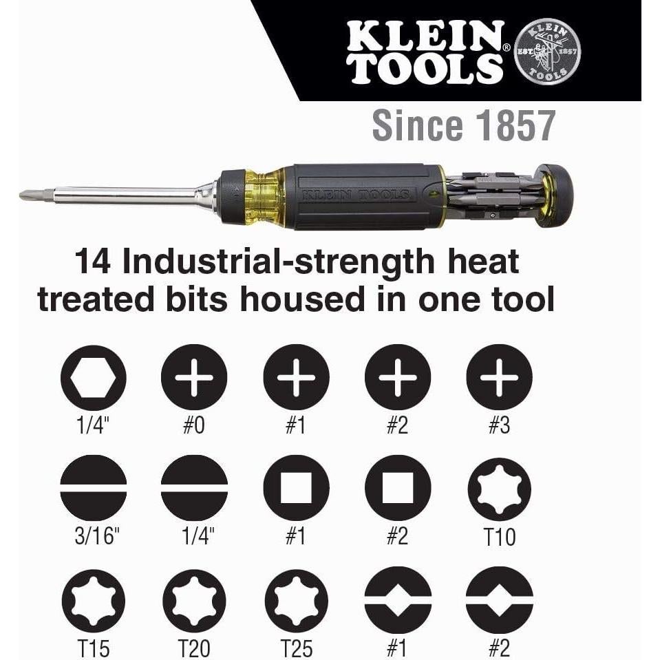 Paquete Tijeras Electricista Klein Tools + Destornillador 15 en 1