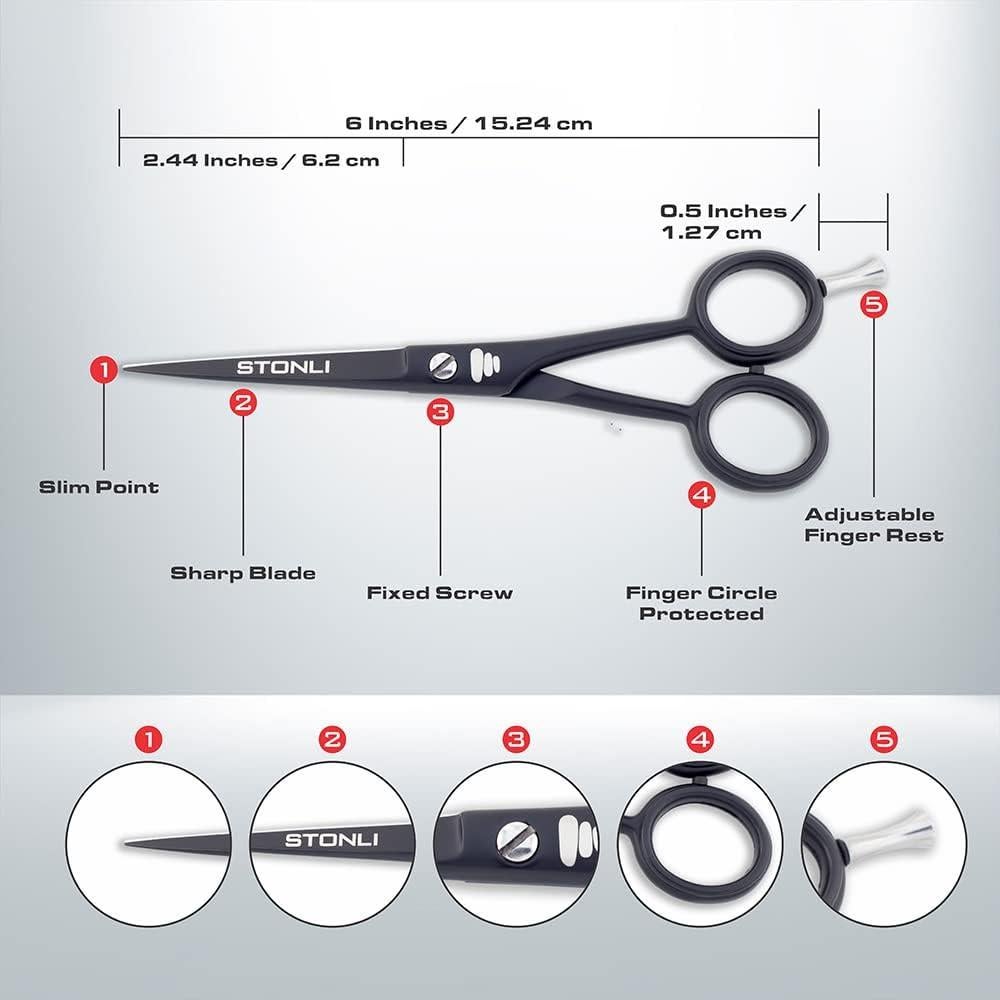 Tijeras de Corte de Cabello Stonli 15.24 cm Acero Inoxidable