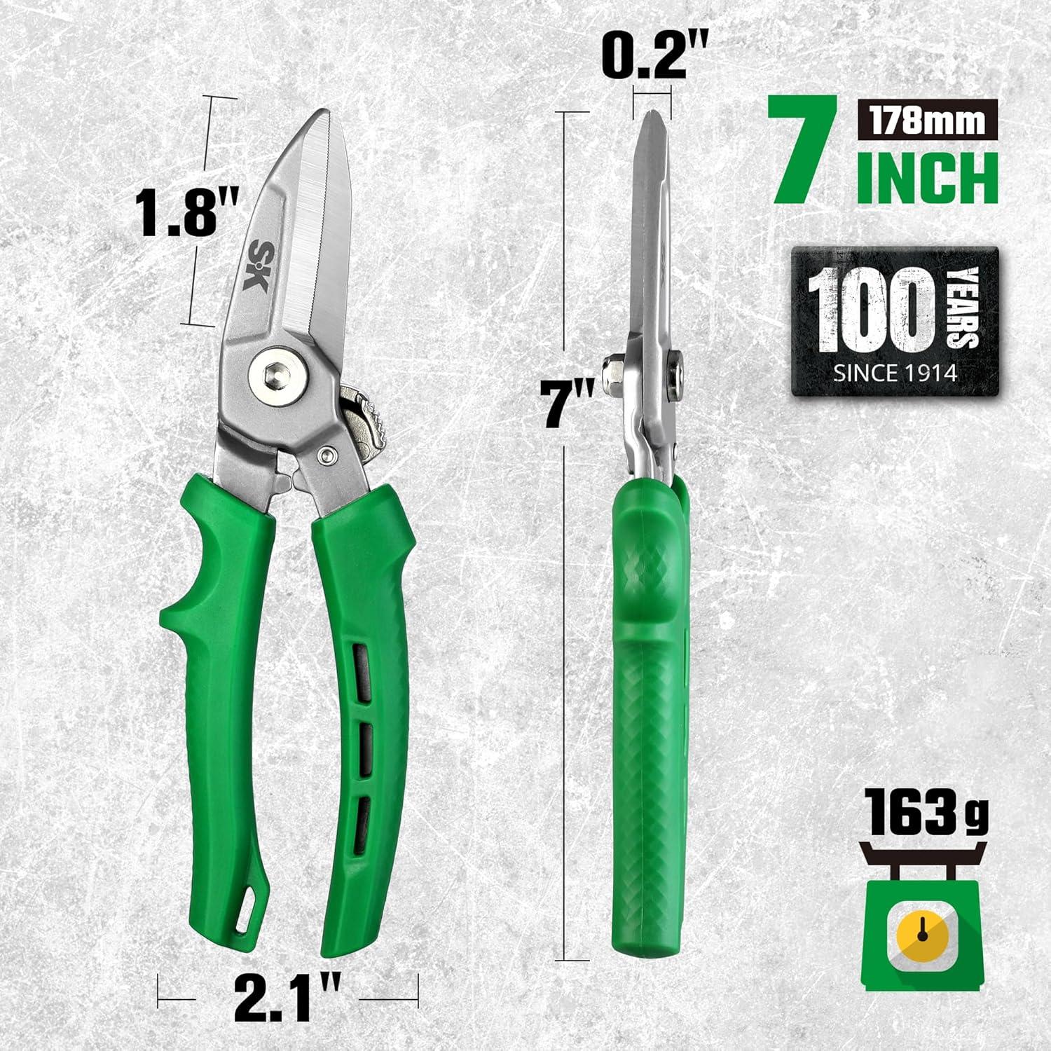 Tijeras multiusos SK 18 cm acero CR-V con bloqueo de seguridad