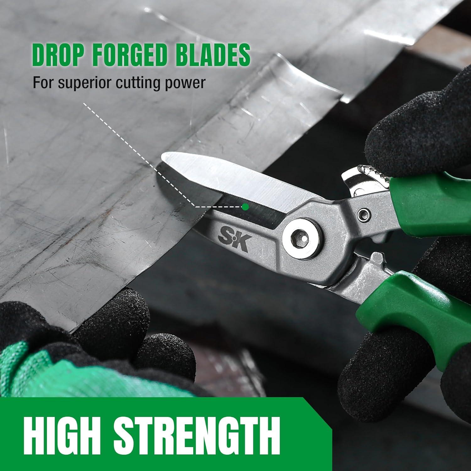 Tijeras multiusos SK 18 cm acero CR-V con bloqueo de seguridad