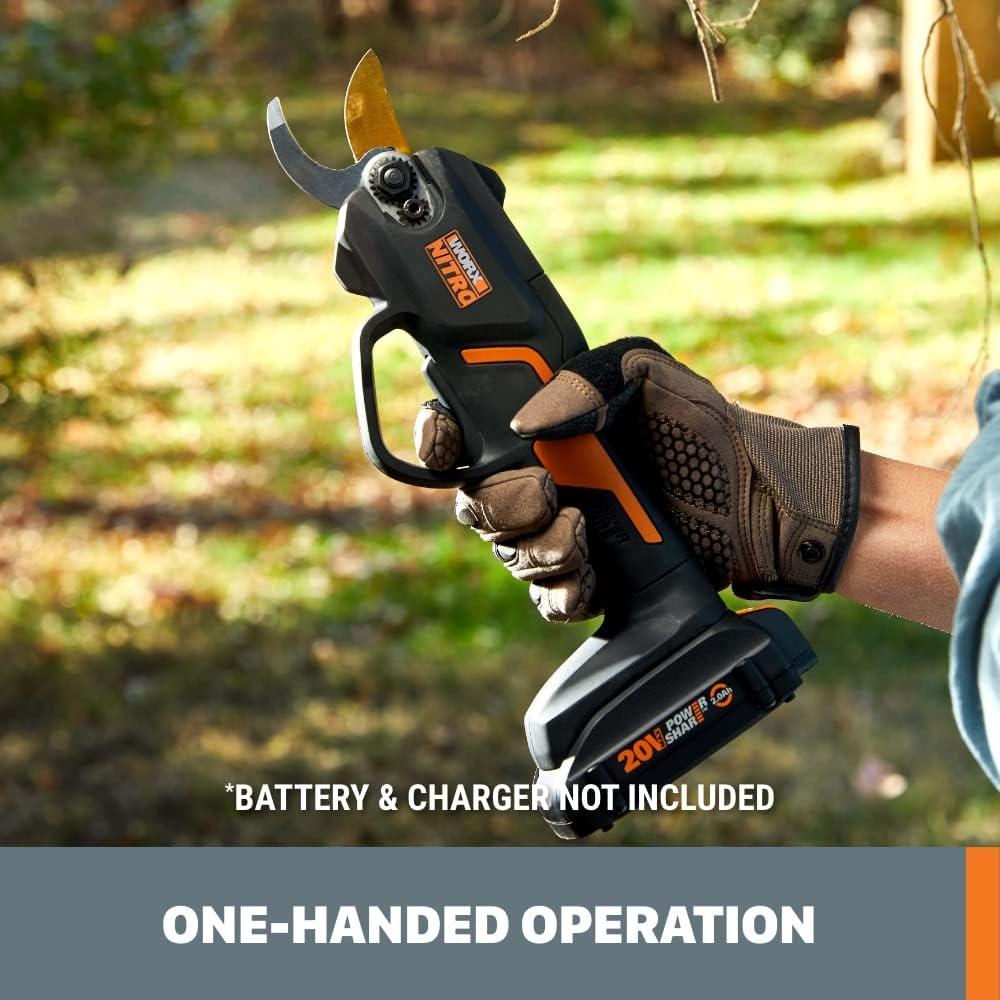 Tijera de Podar Worx NITRO 20V WG330.9 - Cuchilla Titanio