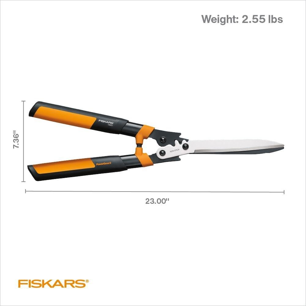 Tijeras de Setos Fiskars PowerGear2 58.42 cm con Mangos SoftGrip
