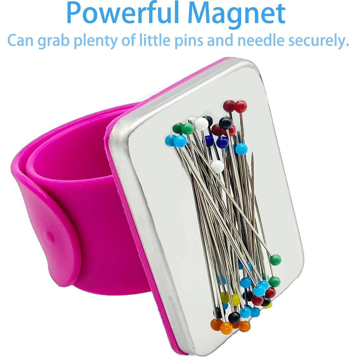 Muñequera Imán para Alfileres Hilltian - 2 Piezas Rosa/Negro