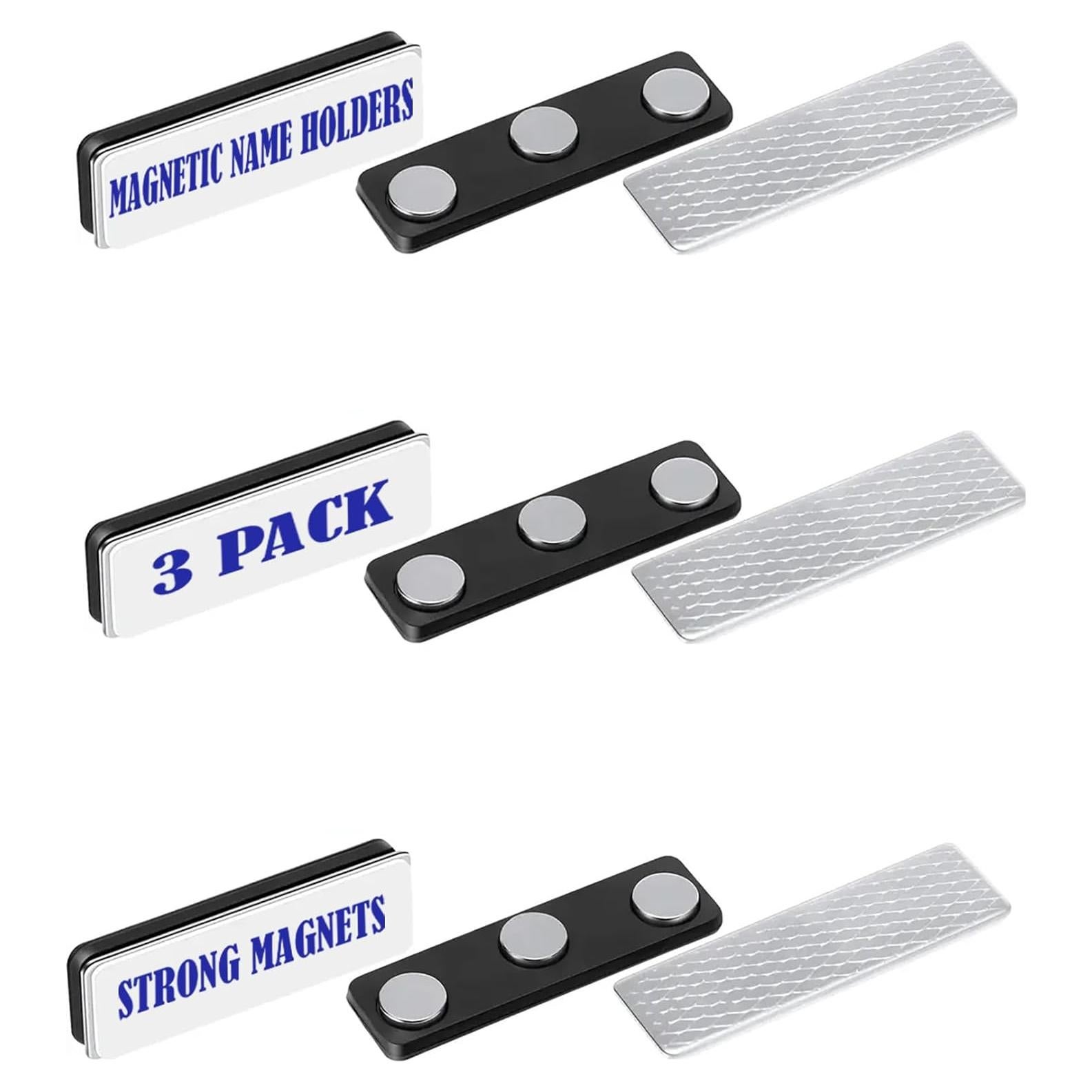 Soporte Magnético para Insignias SALEX - Paquete de 3 Unidades
