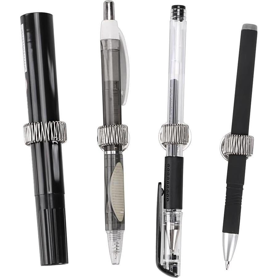 BTSKY Soporte Magnético de Acero Inoxidable para Bolígrafos - 4 Piezas