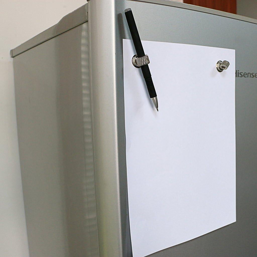 BTSKY Soporte Magnético de Acero Inoxidable para Bolígrafos - 4 Piezas