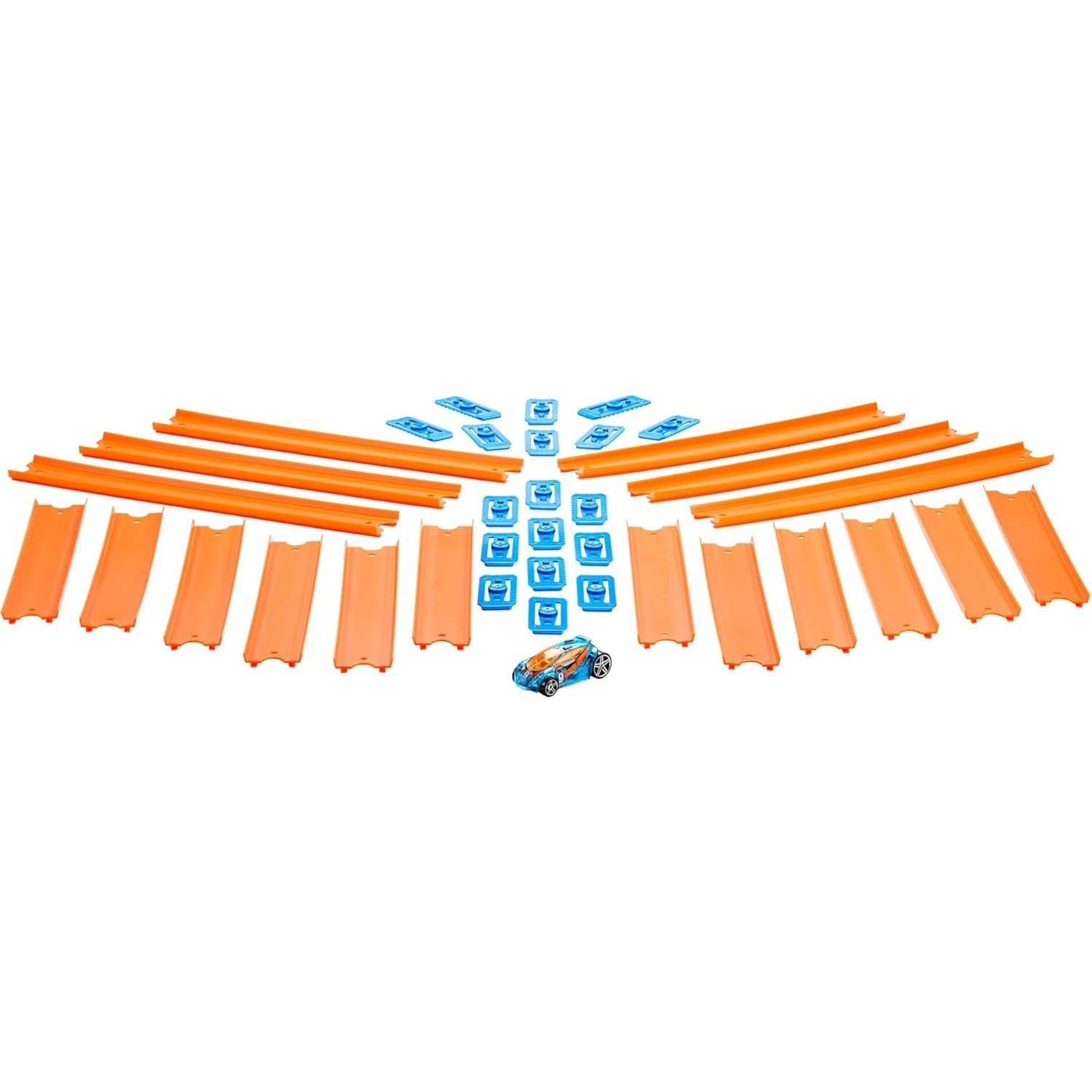 Juego de Pista Recta Hot Wheels 37 Piezas 4,57 m