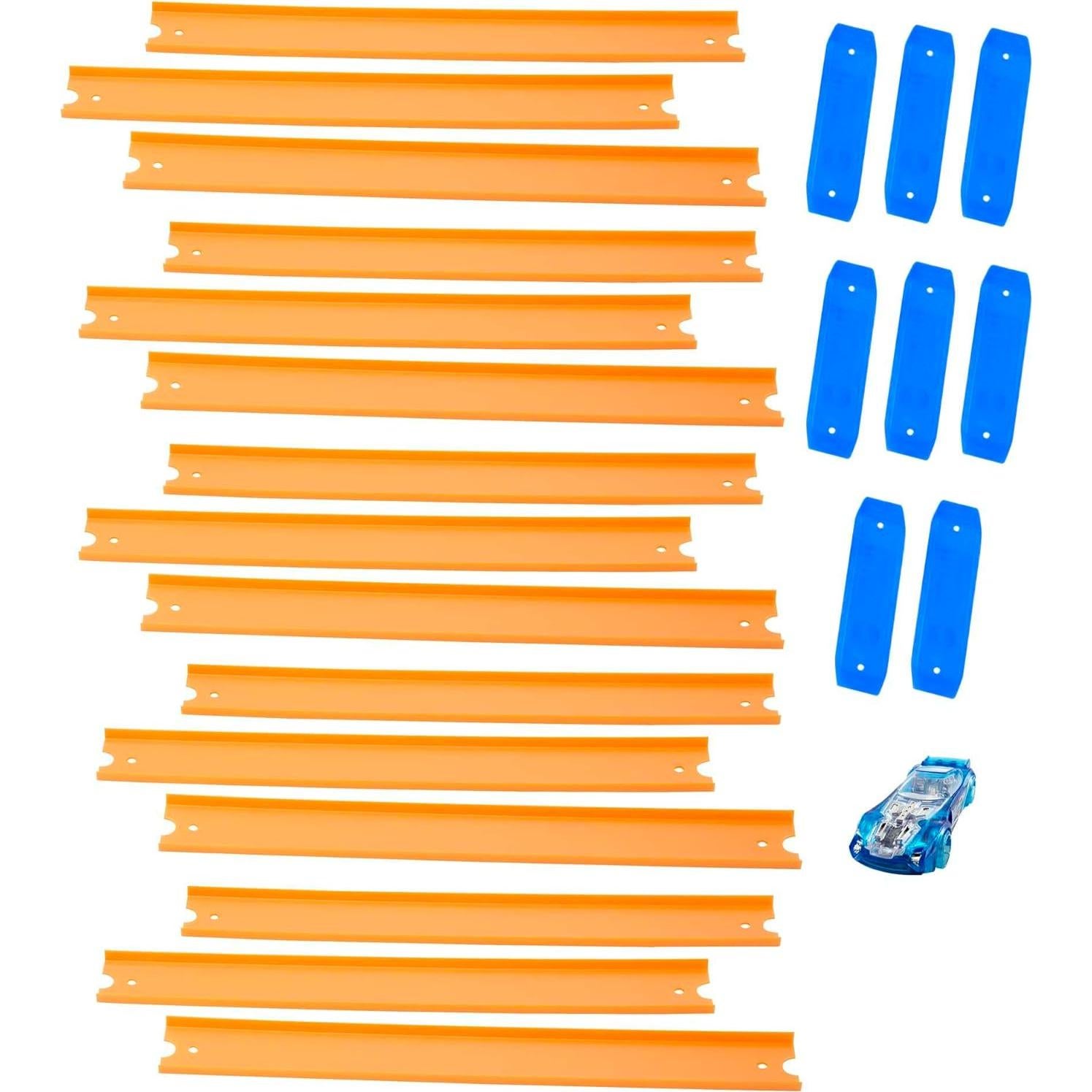 Juego de Pista Recta Hot Wheels 37 Piezas 4,57 m