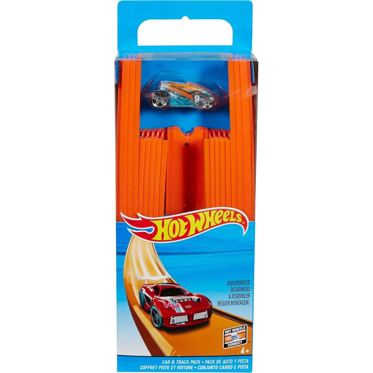 Juego de Pista Recta Hot Wheels 37 Piezas 4,57 m
