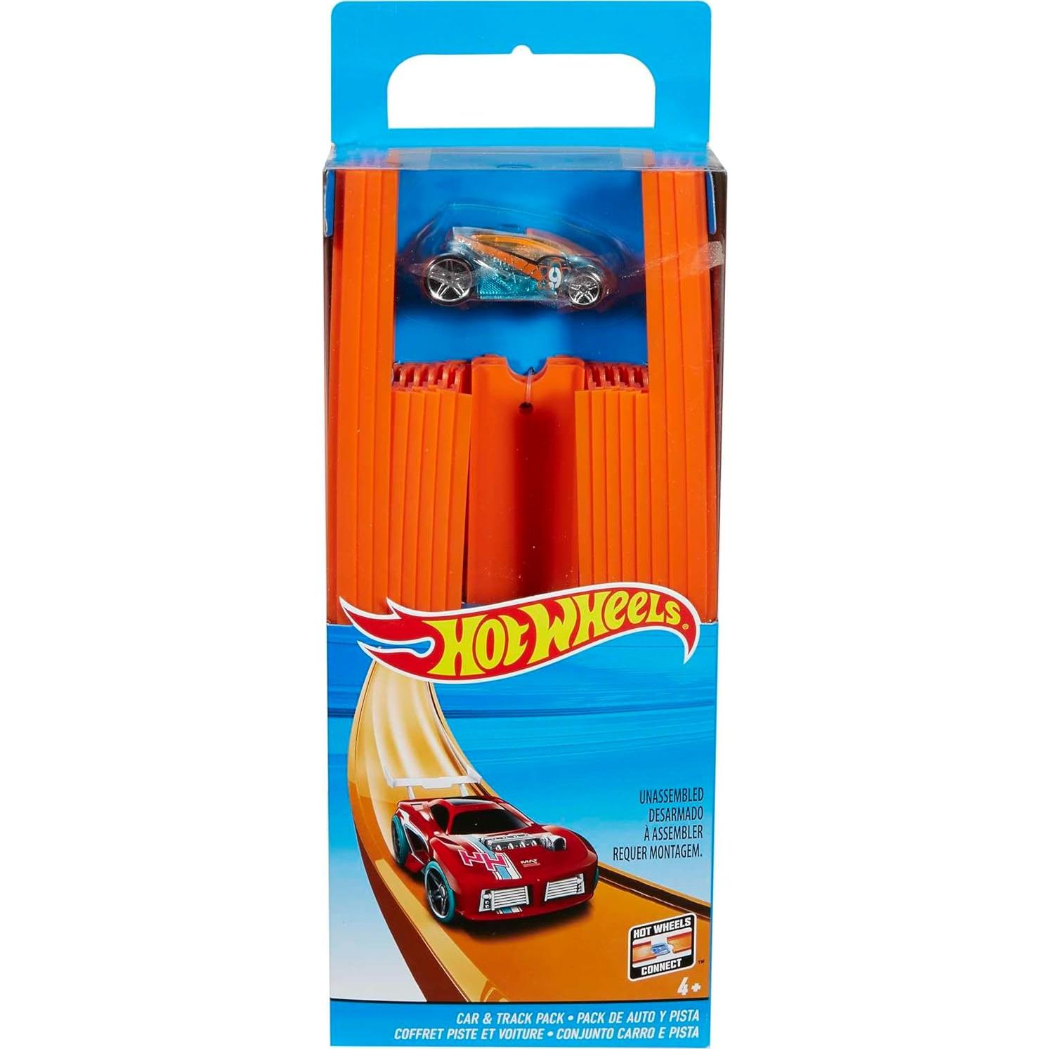 Juego de Pista Recta Hot Wheels 37 Piezas 4,57 m
